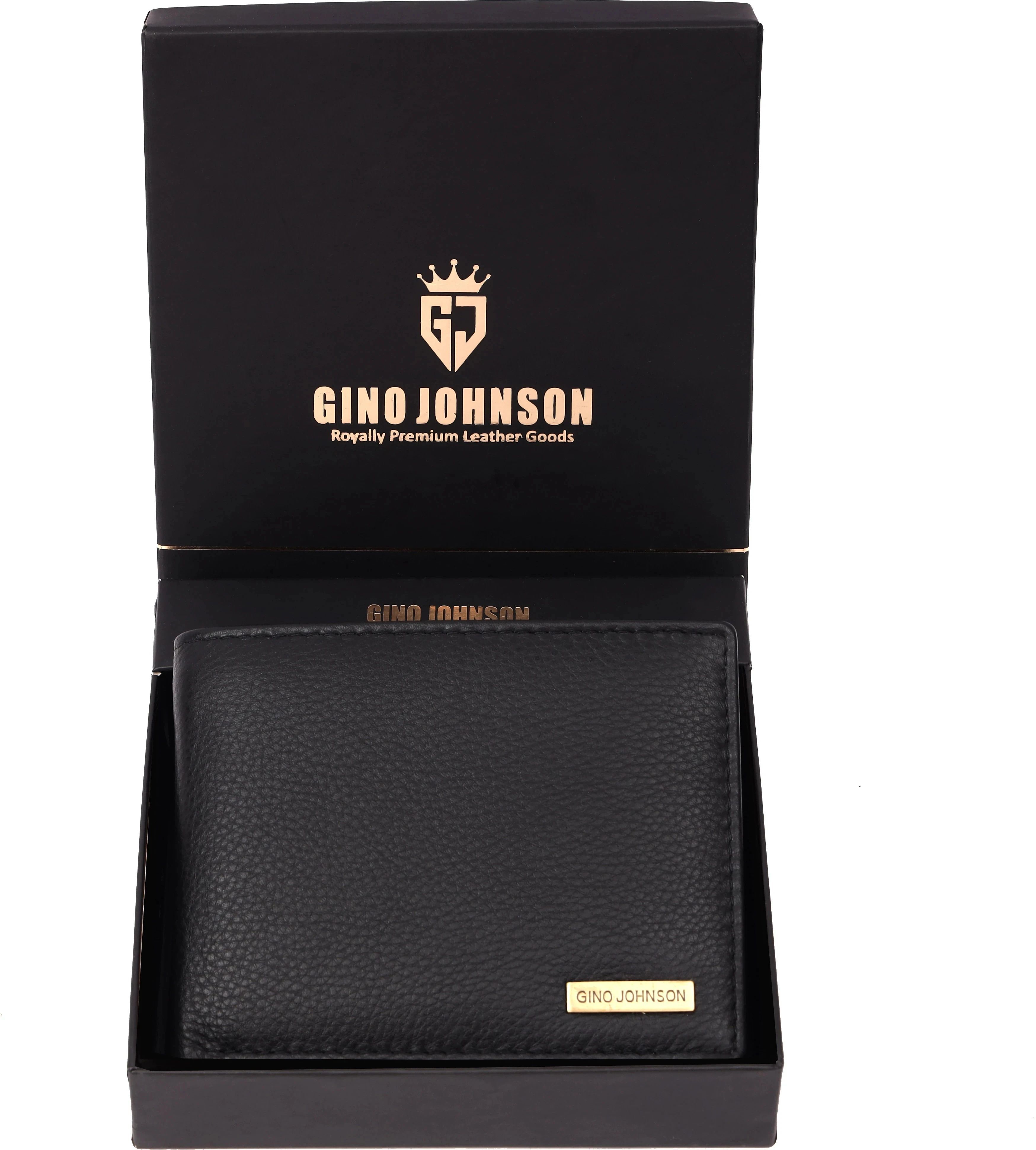 Men Formal Black Genuine Leather RFID Wallet-image-47