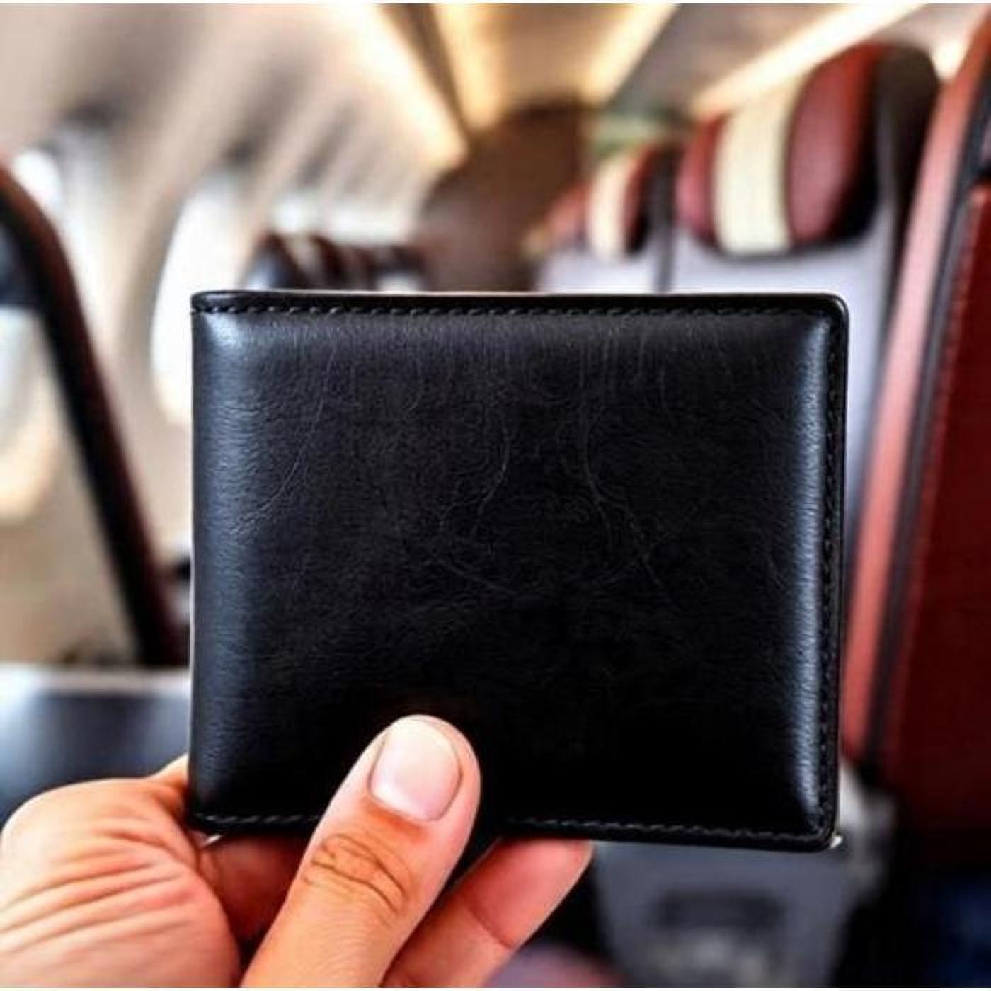 levohide Men Black Genuine Leather Wallet-picture-16