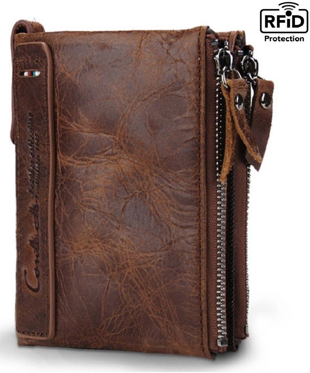 vogard Men Brown Genuine Leather RFIDWallet - Regular Size-picture-20