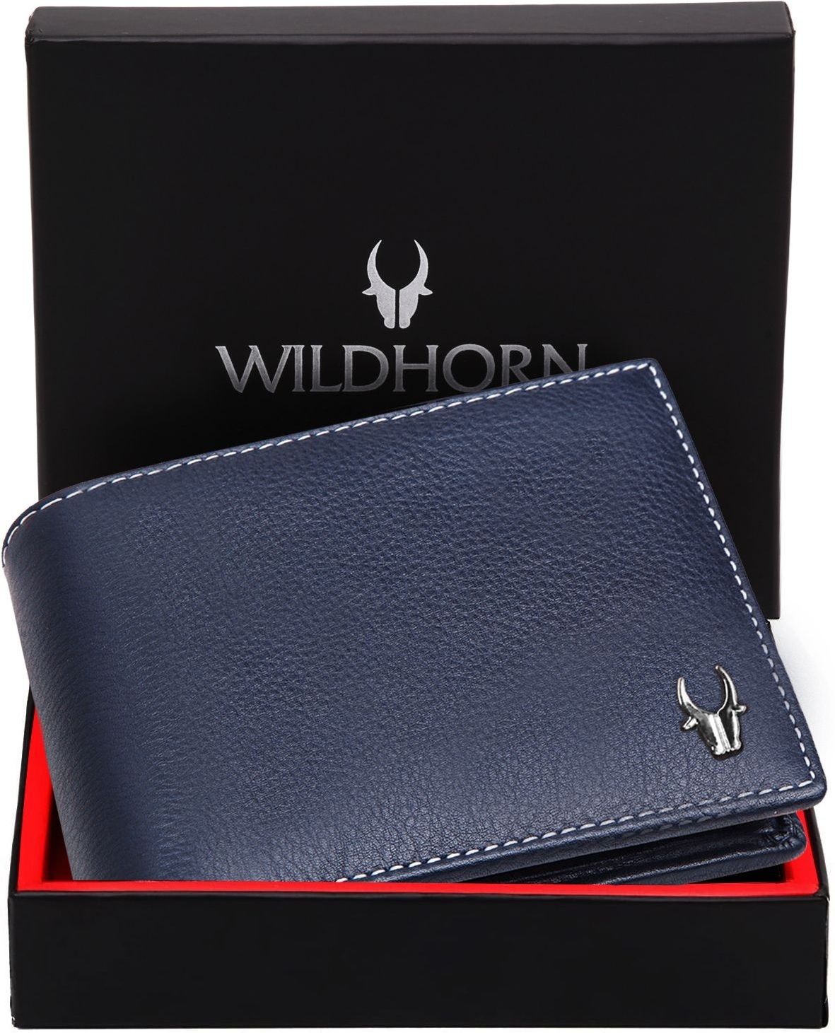 wildhorn Men Casual Blue Genuine Leather RFID Wallet-picture-19