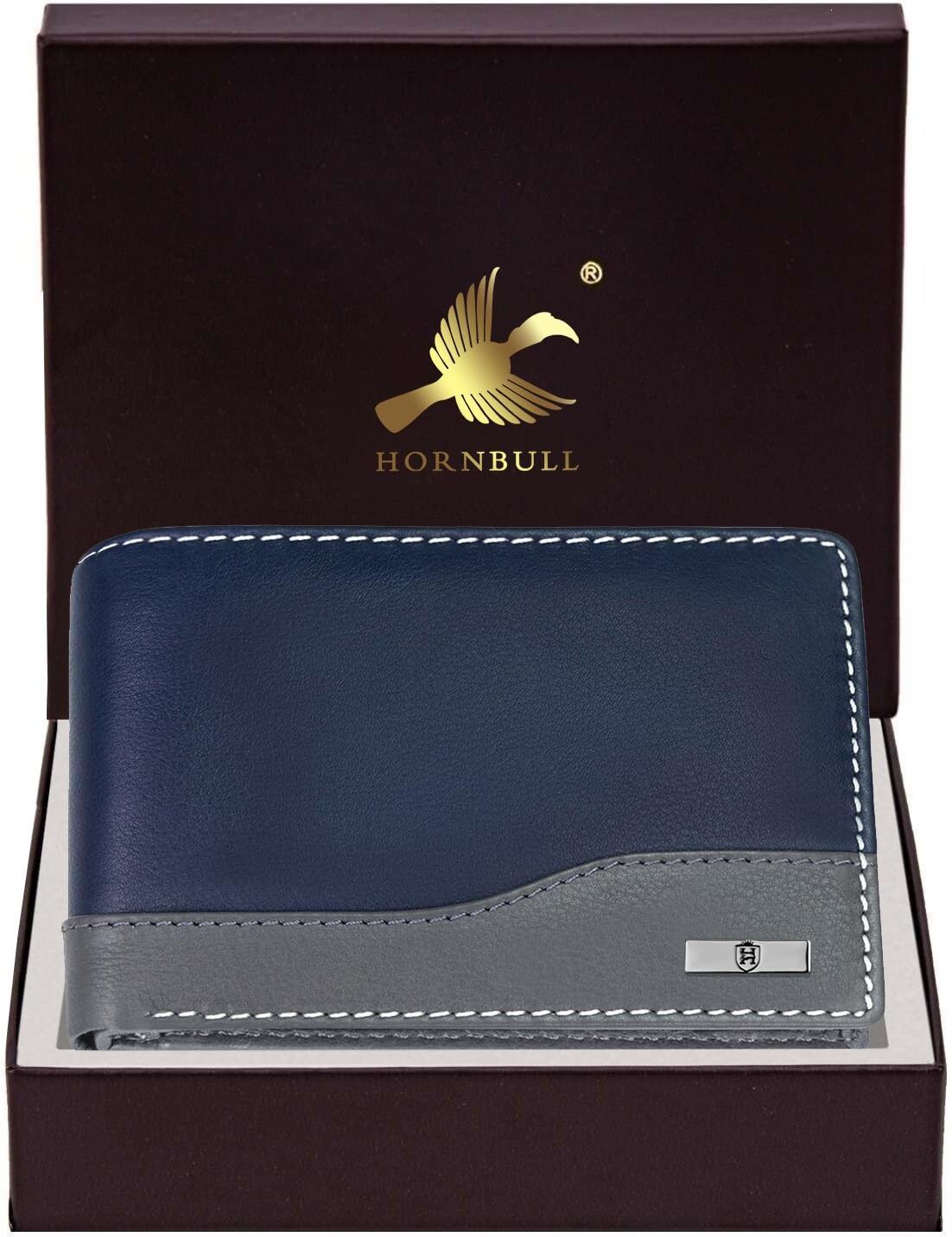 hornbull Men Casual Blue Genuine Leather RFIDWallet - Mini-picture-19