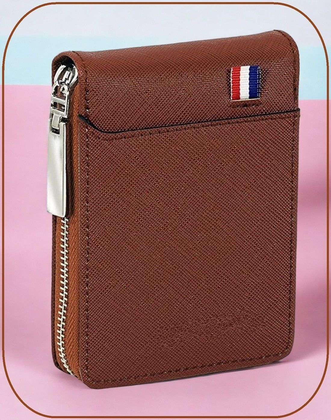 metronaut Men Casual, Formal Tan Genuine Leather RFID Card Holder-picture-31