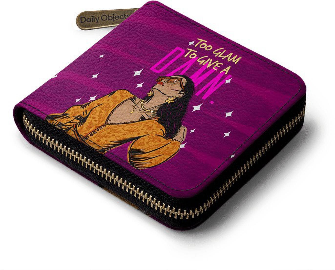 Women Casual Purple Artificial Leather Wallet-image-32