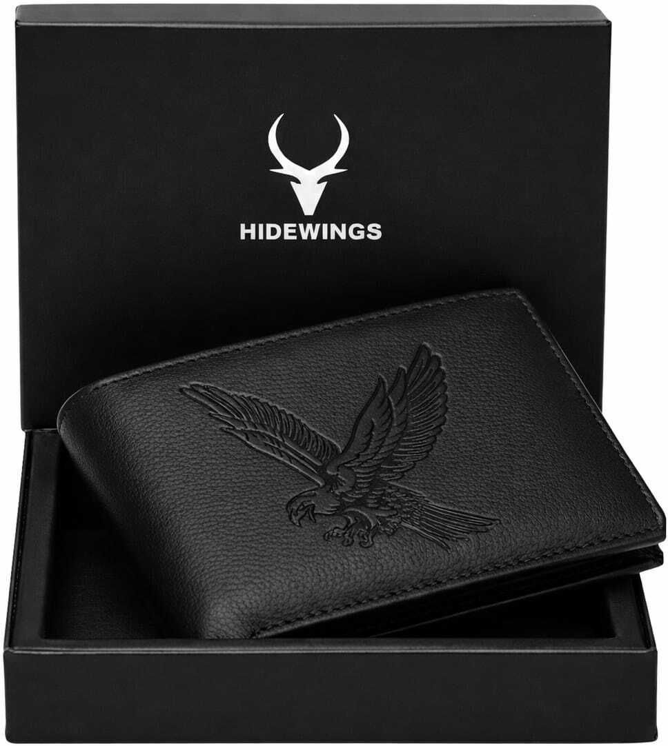 hidewings Men Casual, Ethnic, Evening/Party, Formal, Formal, Trendy Black Genuine Leather RFID Wallet-picture-13