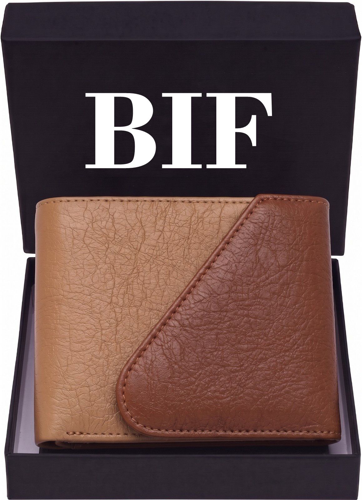 bif Men Casual, Evening/Party, Formal, Trendy Tan Artificial Leather RFID Wallet-picture-36