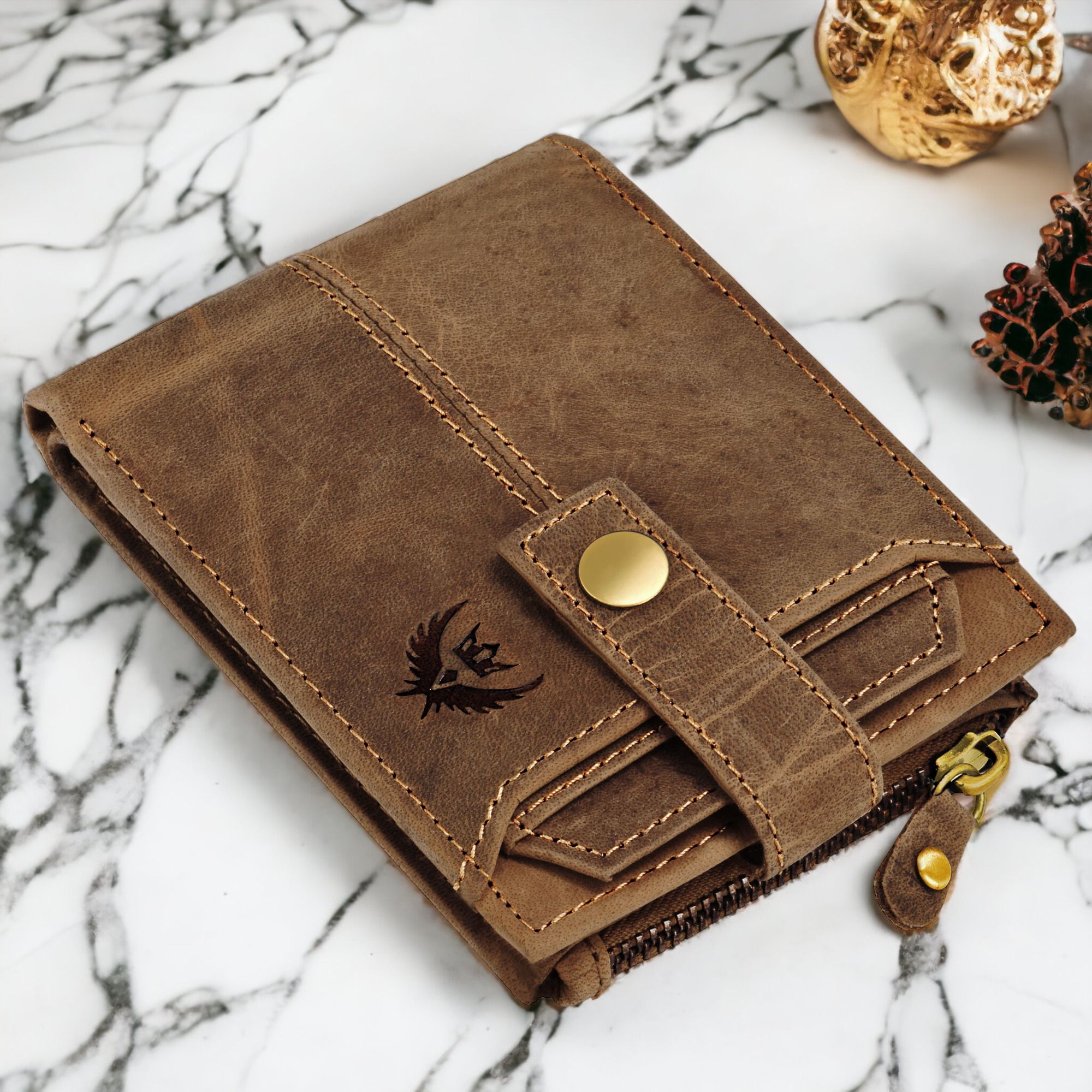 lorenz Men Casual, Formal Beige Genuine Leather RFID Wallet-picture-24