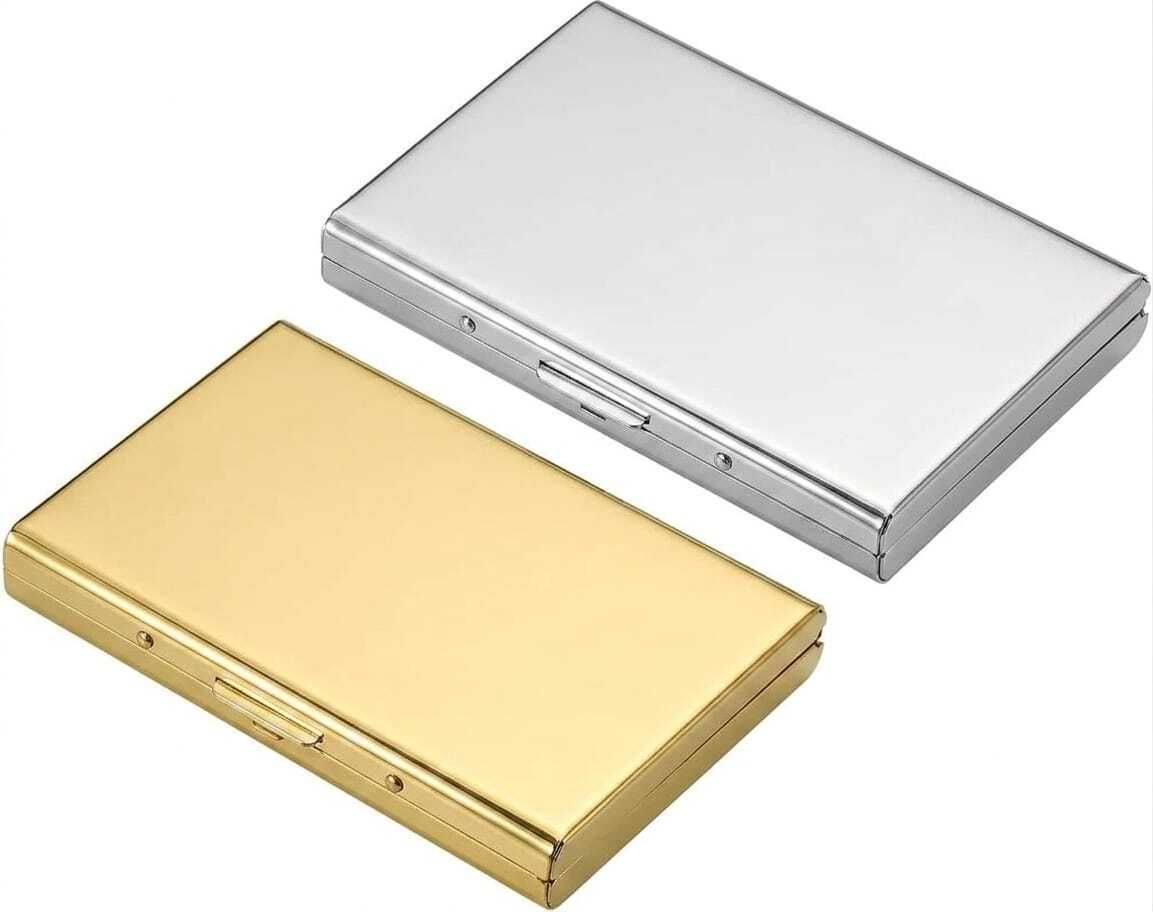 Men & Women Formal Gold, Silver Aluminium Card Holder-image-18