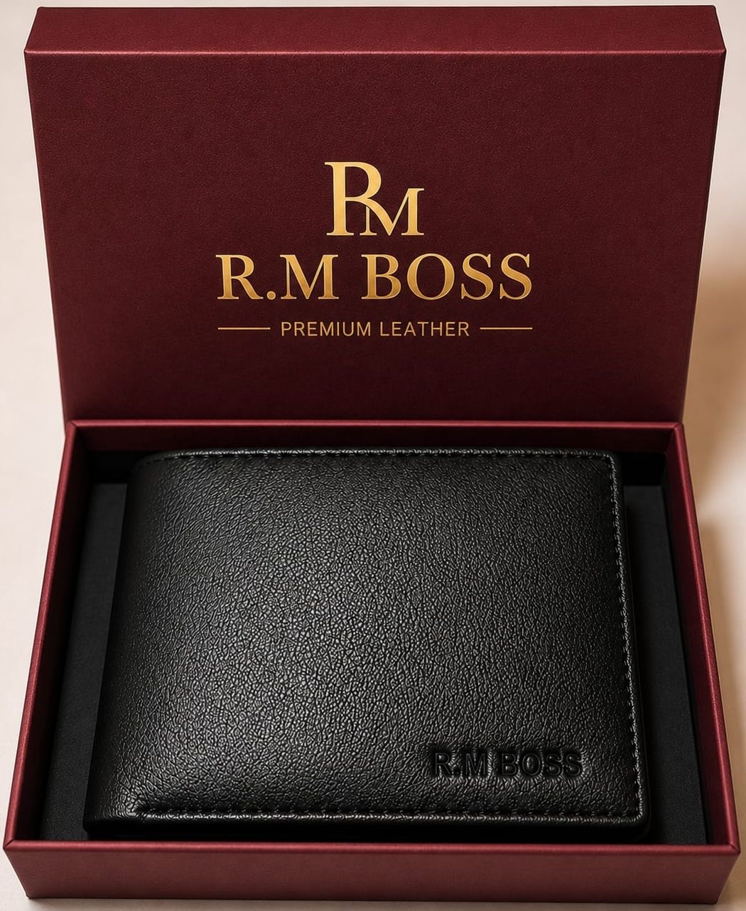 r.m.boss Men Black Genuine Leather Wallet-picture-16
