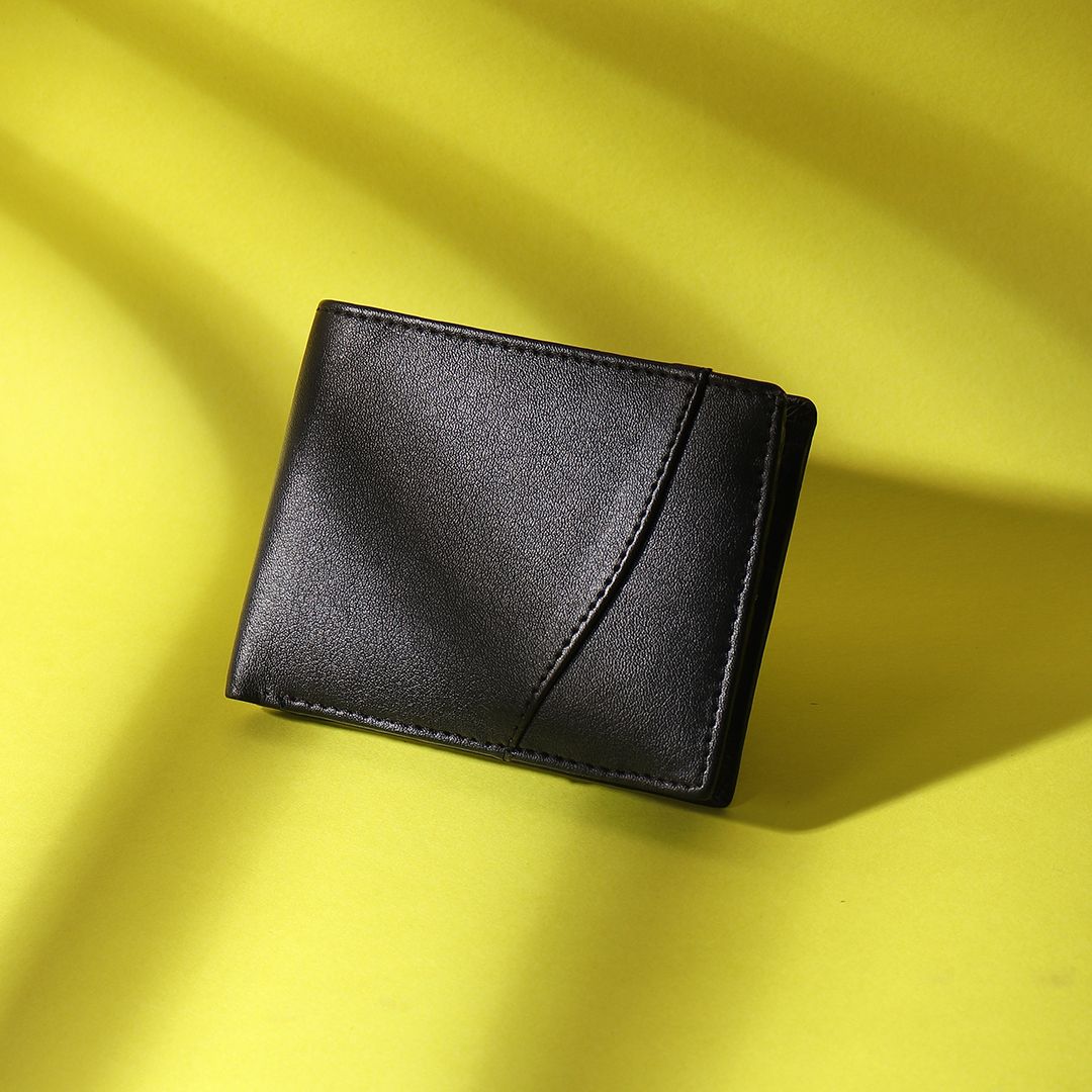 Men Casual Black Artificial Leather Wallet-image-16