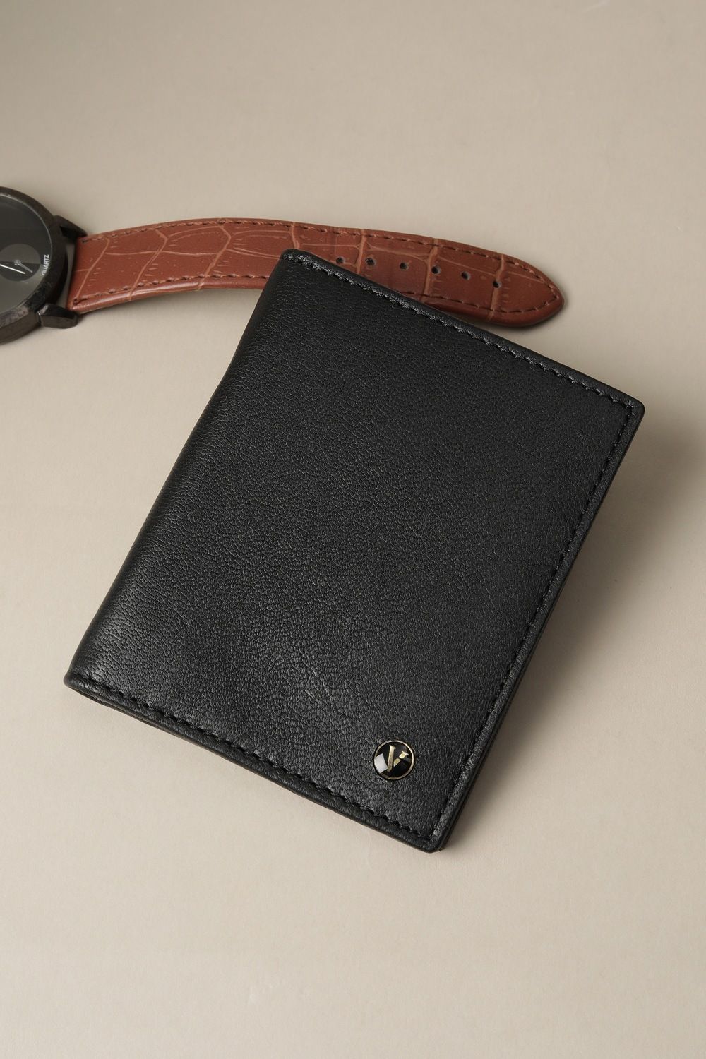 van heusen Men Black Genuine Leather Wallet-picture-11