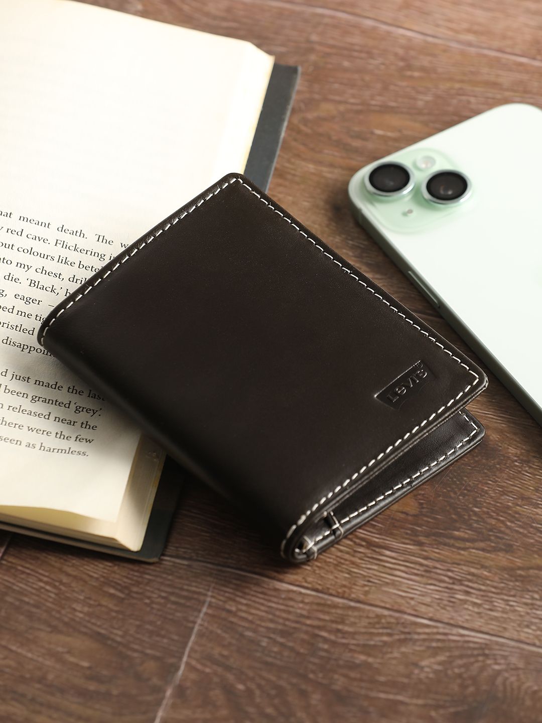 levi's Men Casual Brown Genuine Leather Wallet-picture-16