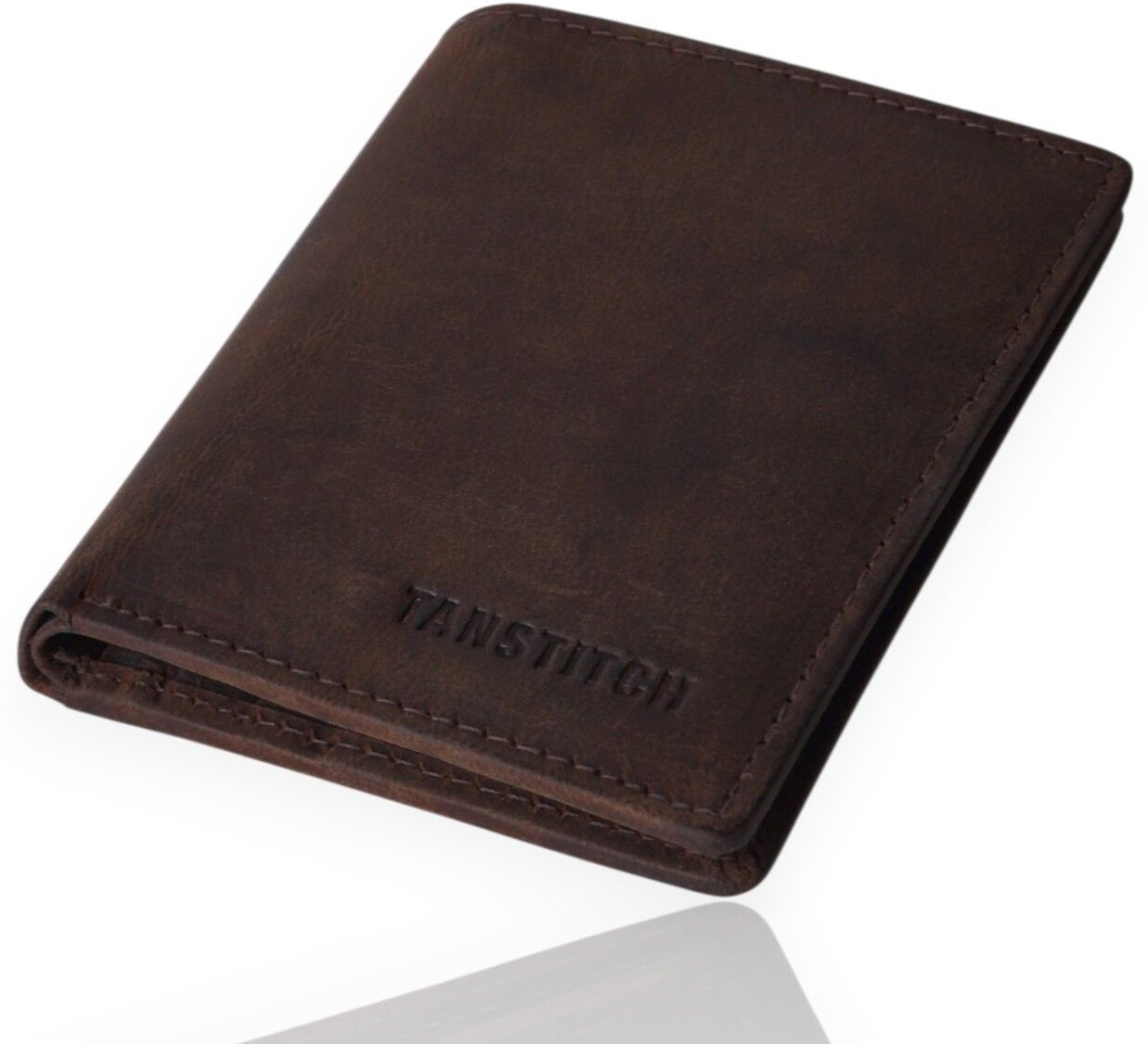 tanstitch Men Casual, Trendy, Travel Brown Genuine Leather RFID Card Holder-picture-18
