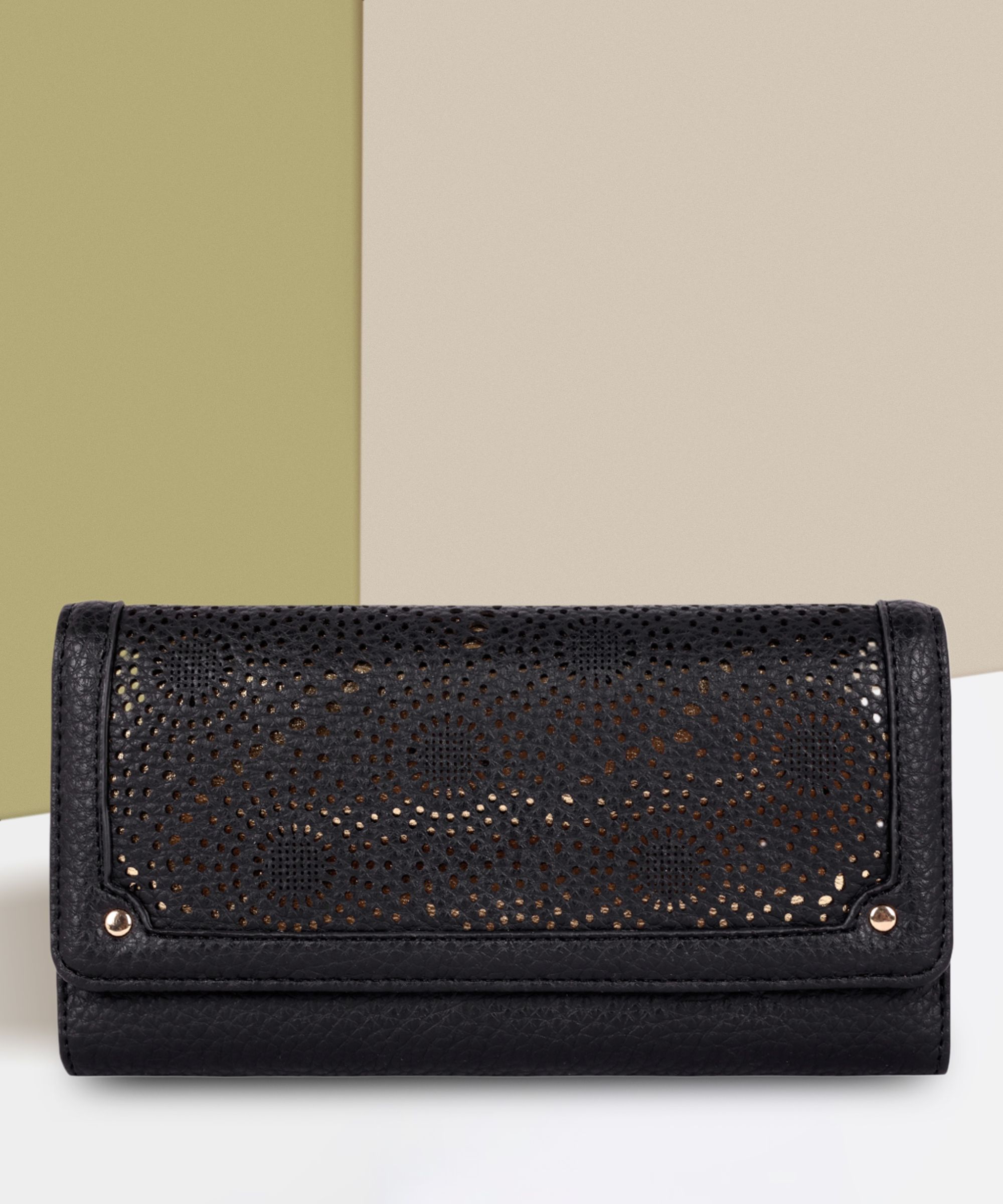 lino perros Women Casual Black Artificial Leather Wallet-picture-16