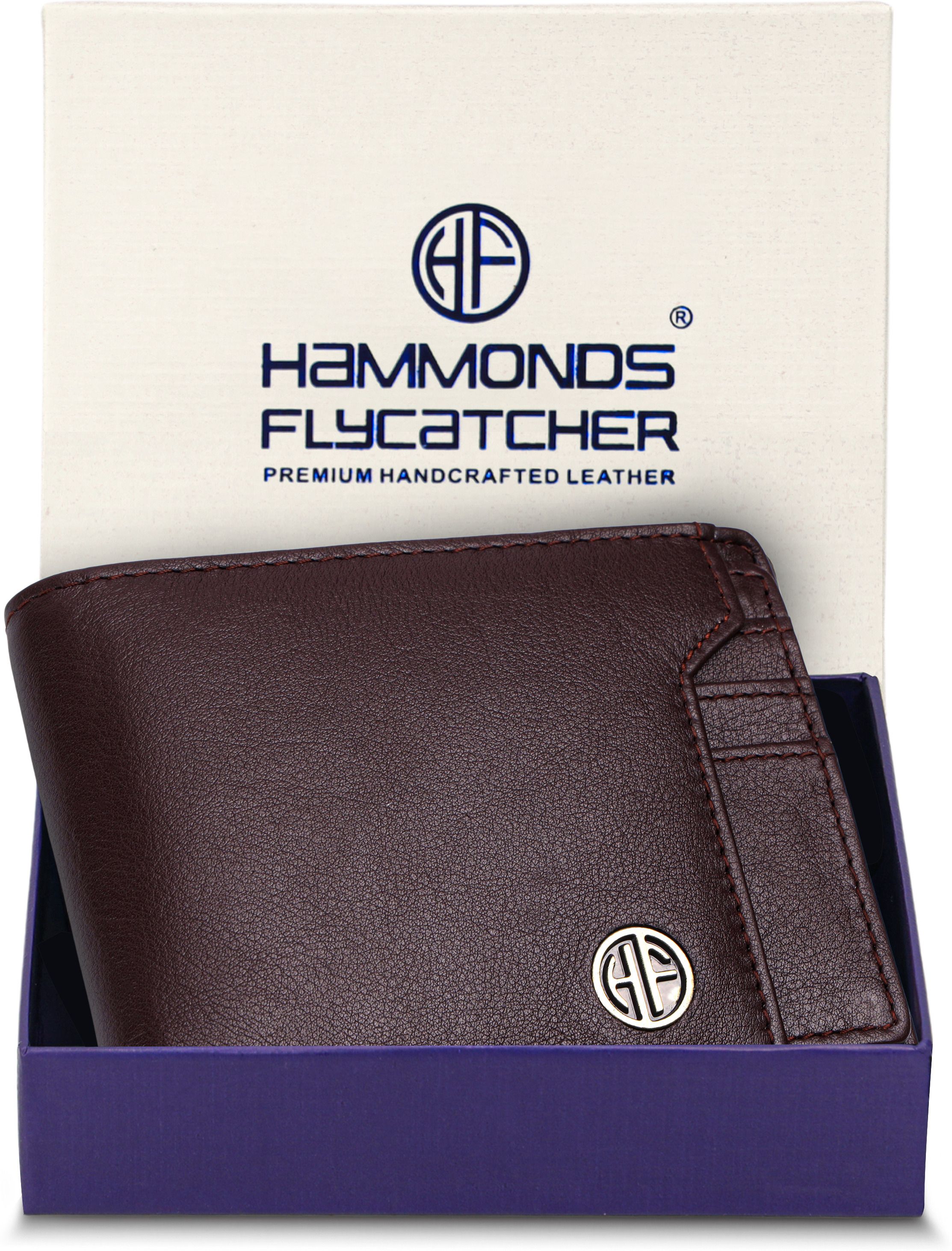 hammonds flycatcher Men Casual, Formal, Evening/Party, Travel, Trendy Brown Genuine Leather RFID Wallet - Mini-picture-11