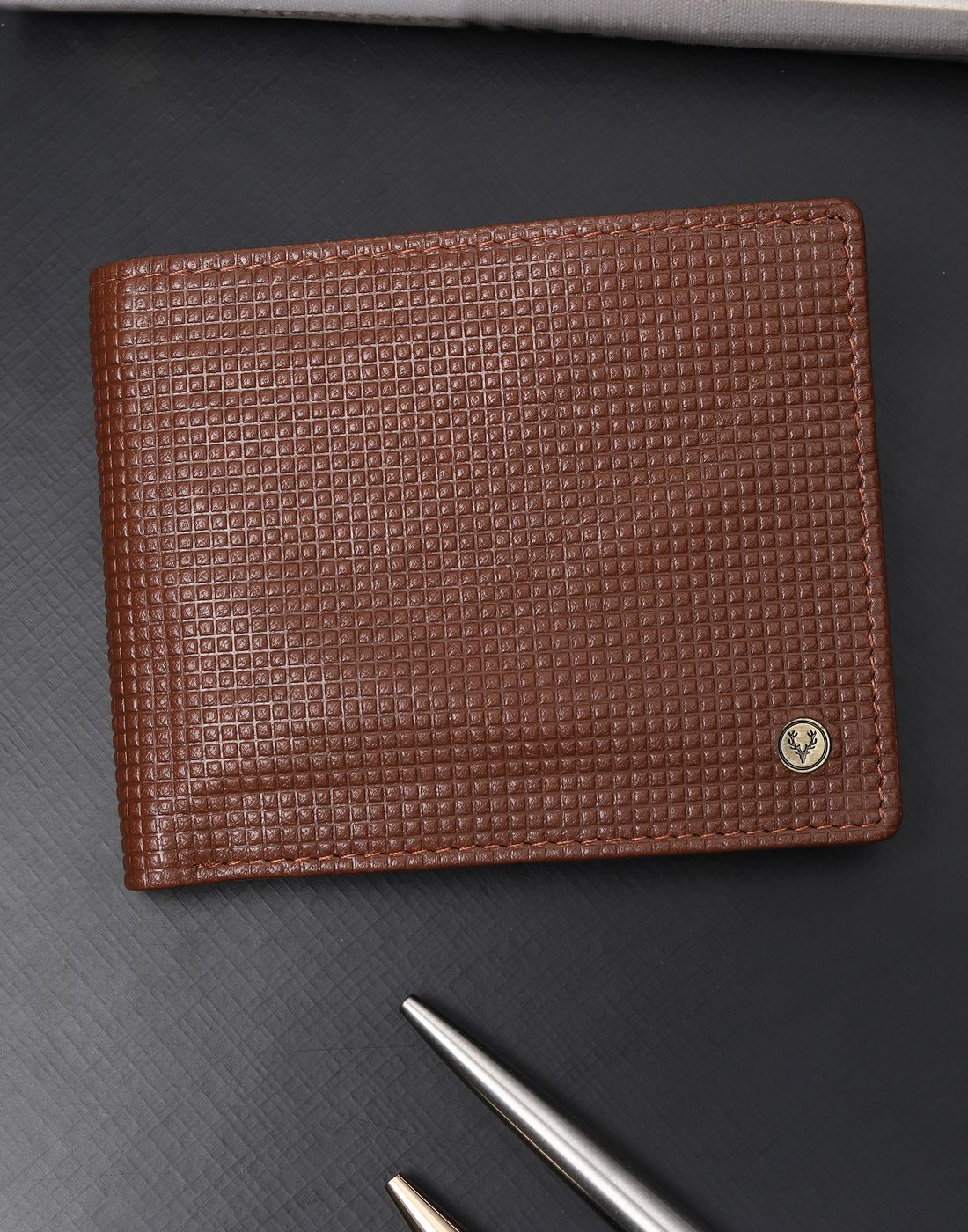 Men Tan Genuine Leather Wallet-image-38