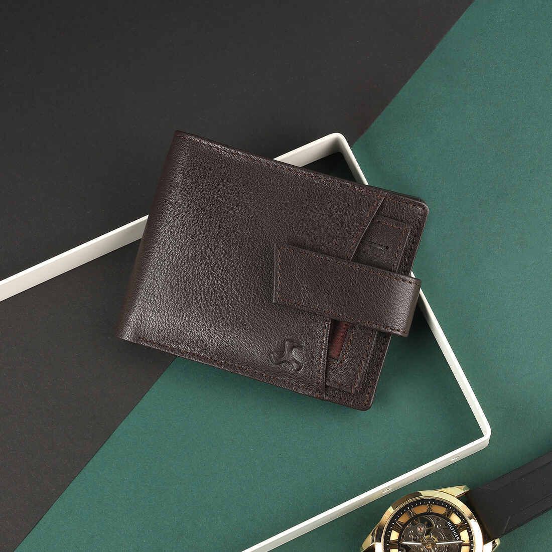 Men Brown Artificial Leather Wallet-image-28