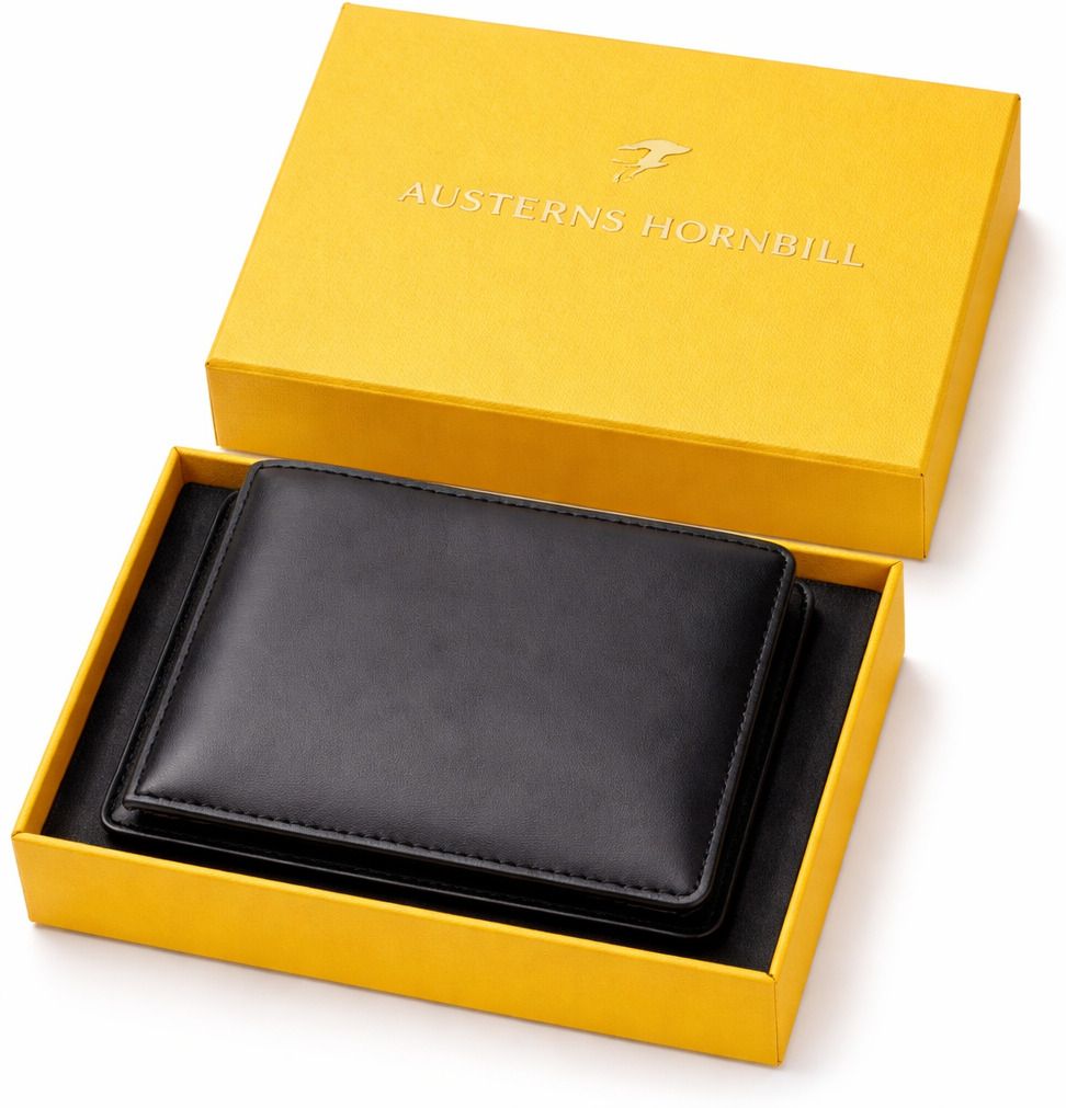 levohide Men Black Genuine Leather Wallet-picture-19