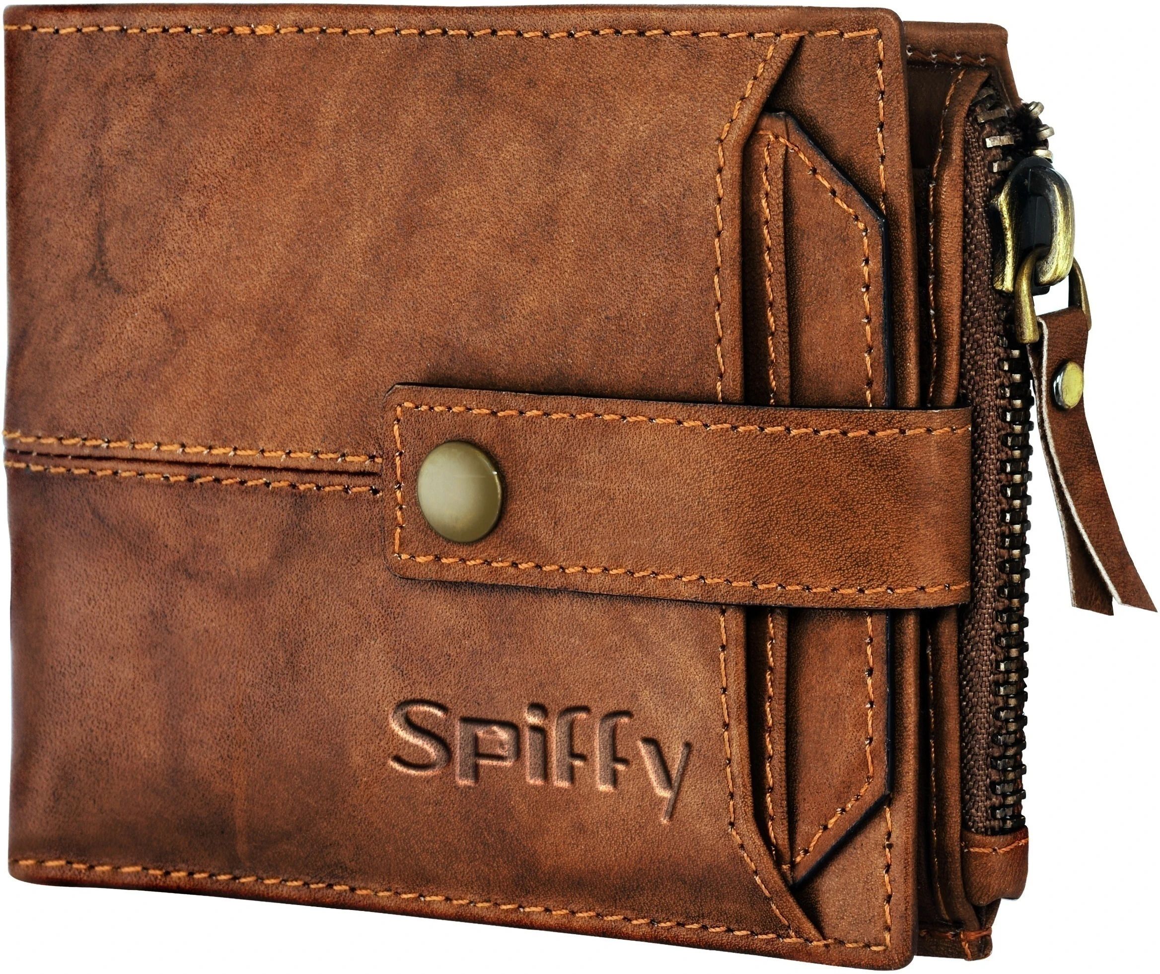 spiffy Men Casual Brown Genuine Leather RFIDWallet - Mini-picture-32
