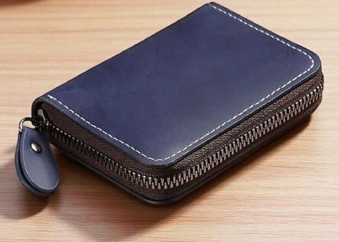 metronaut Men Casual, Formal Brown Genuine Leather RFID Card Holder-picture-35