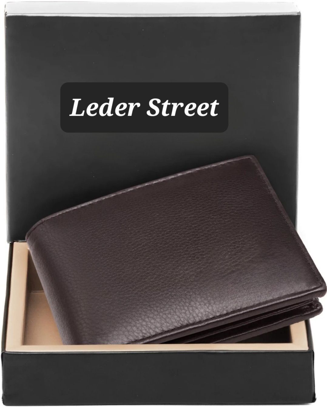 Men Formal, Travel Brown Genuine Leather RFIDWallet