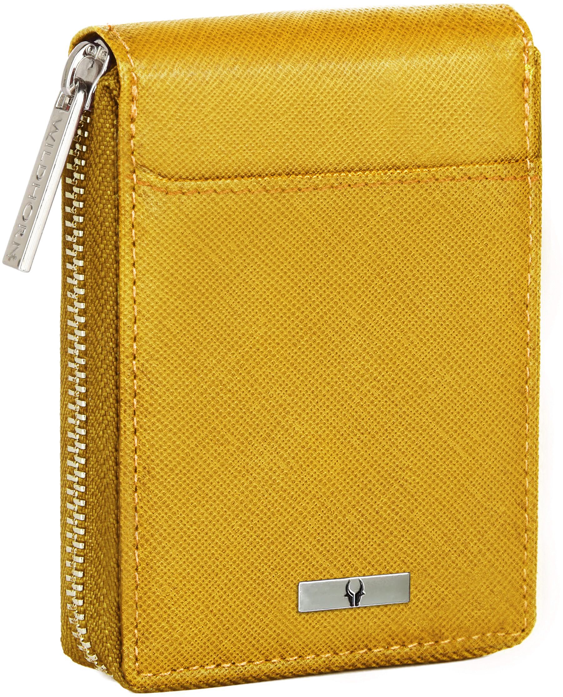 wildhorn Men Casual, Formal, Travel Yellow Genuine Leather RFID Wallet-picture-12