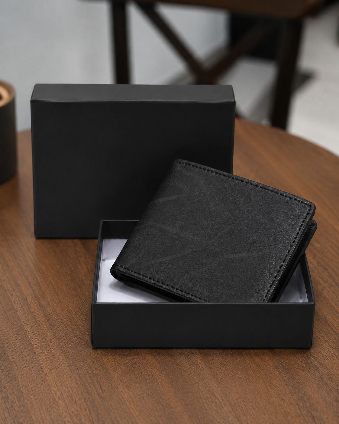 Men Casual Black Artificial Leather RFID Wallet-image-25