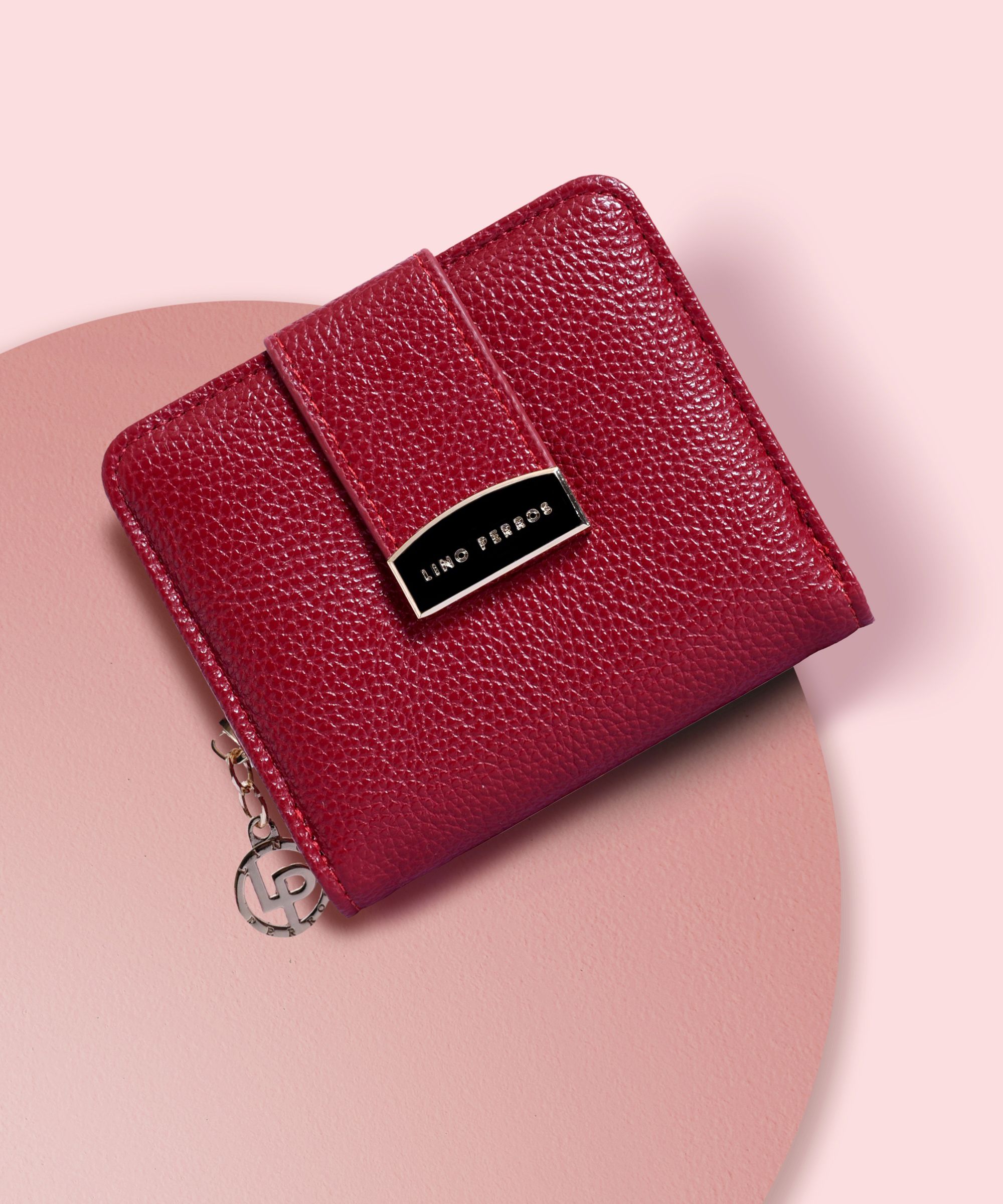 Women Casual Red Artificial Leather Wallet - Mini-image-28