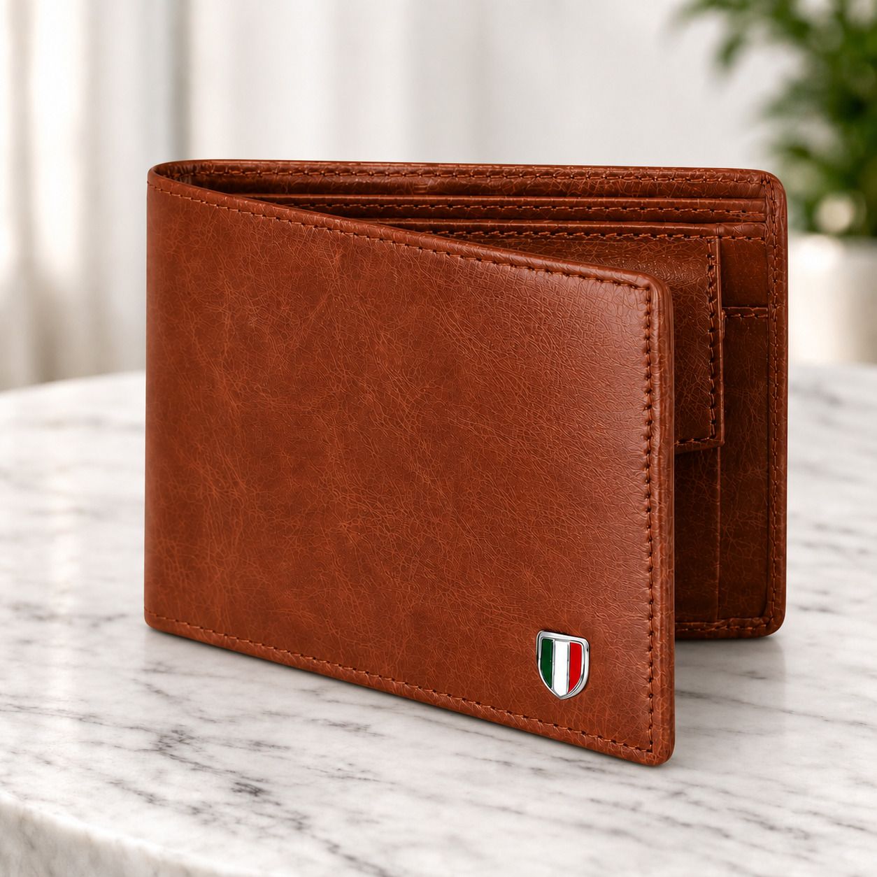 taqwa Men Casual Tan Artificial Leather, Genuine Leather Wallet-picture-25