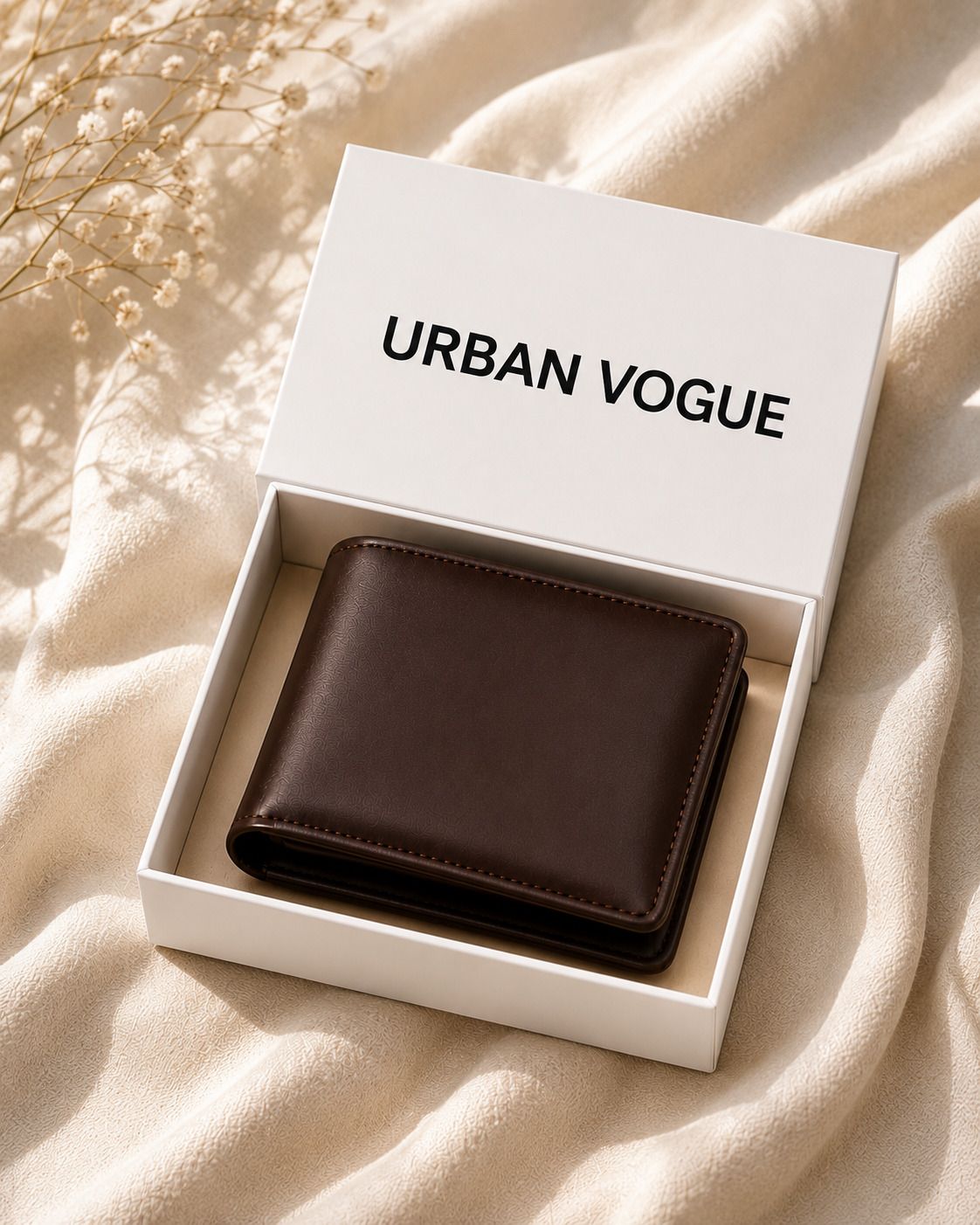 urban vogue Men Casual, Ethnic, Evening/Party, Formal, Travel, Trendy Brown Genuine Leather RFID Wallet-picture-13
