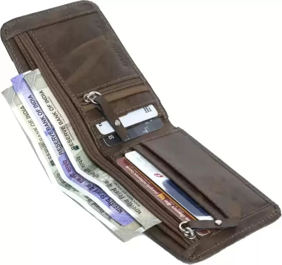 jnd Men Casual Brown Artificial Leather Wallet-picture-12