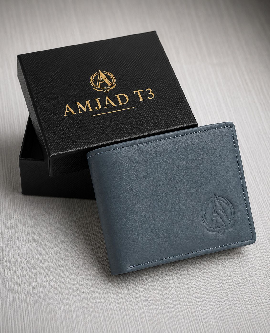 Men Casual, Formal Blue Genuine Leather RFID Wallet-image-14