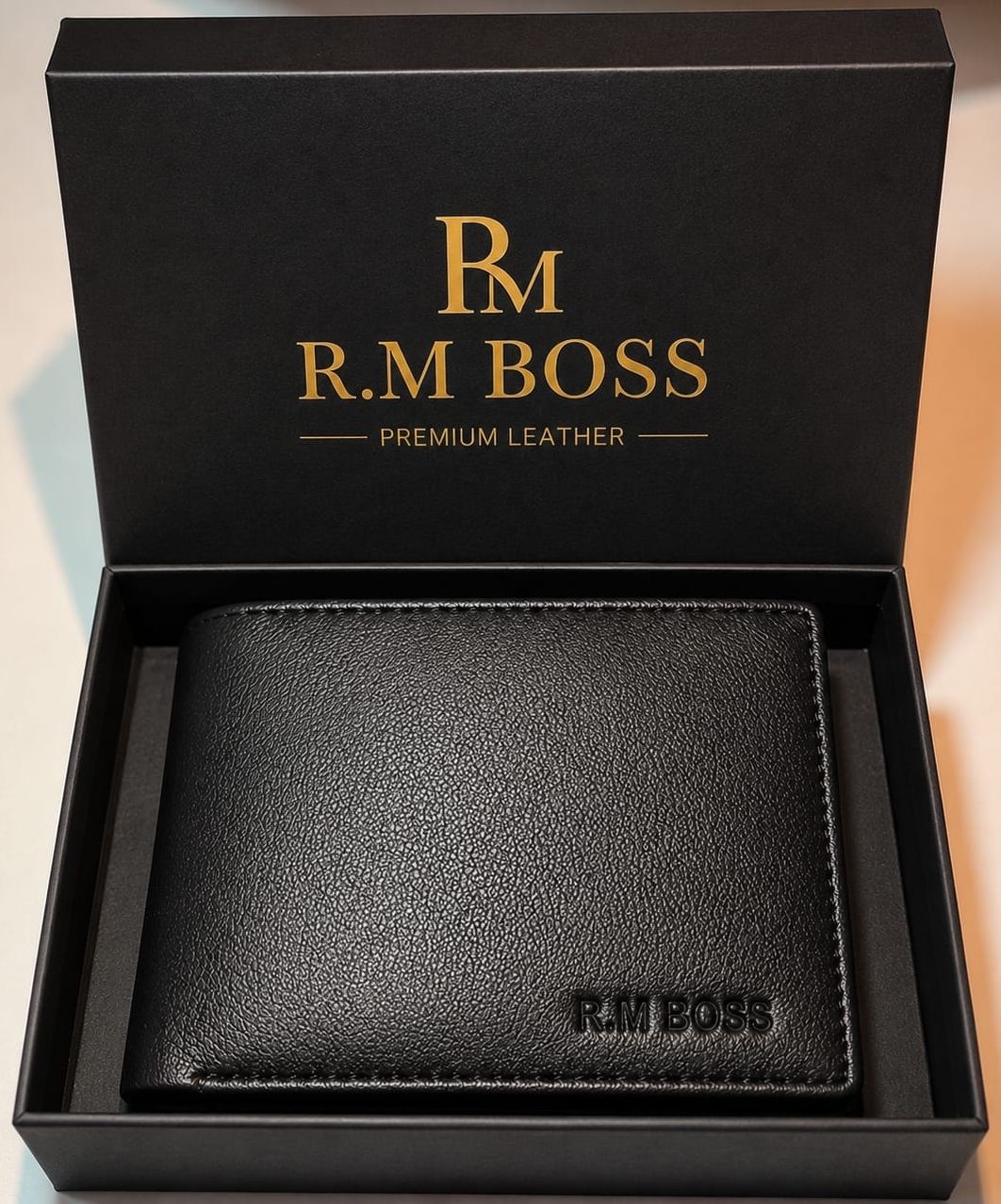 r.m.boss Men Black Genuine Leather Wallet-picture-44