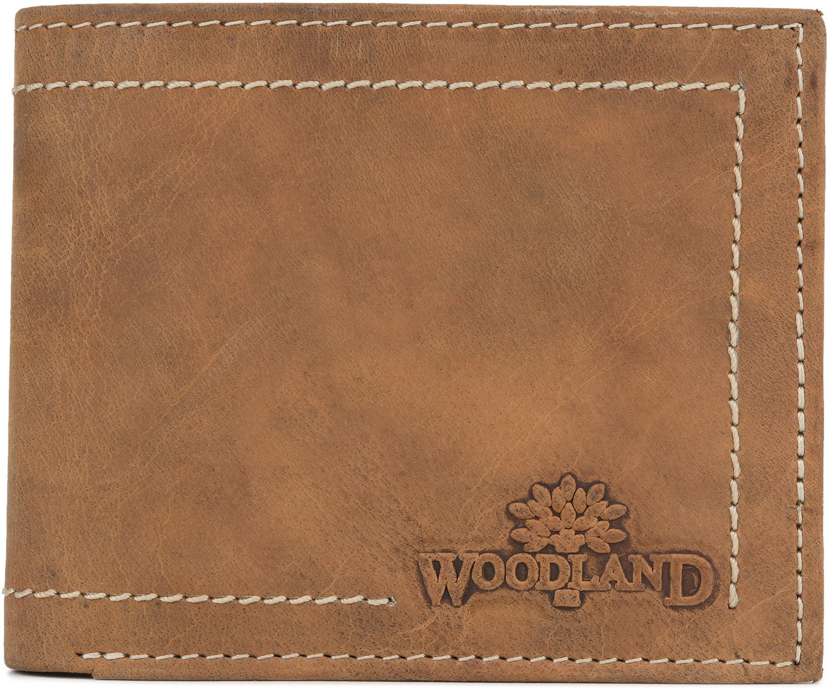 Men Casual Tan Genuine Leather Wallet