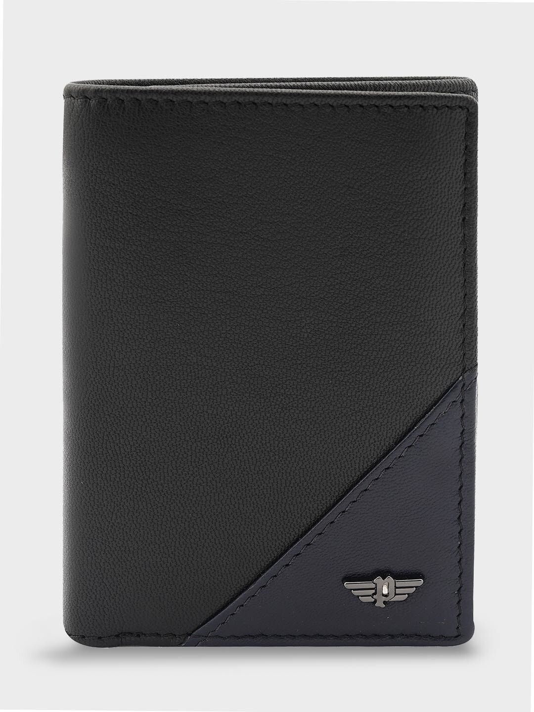 Men Casual, Formal, Travel Black Genuine Leather Wallet - Mini-image-24