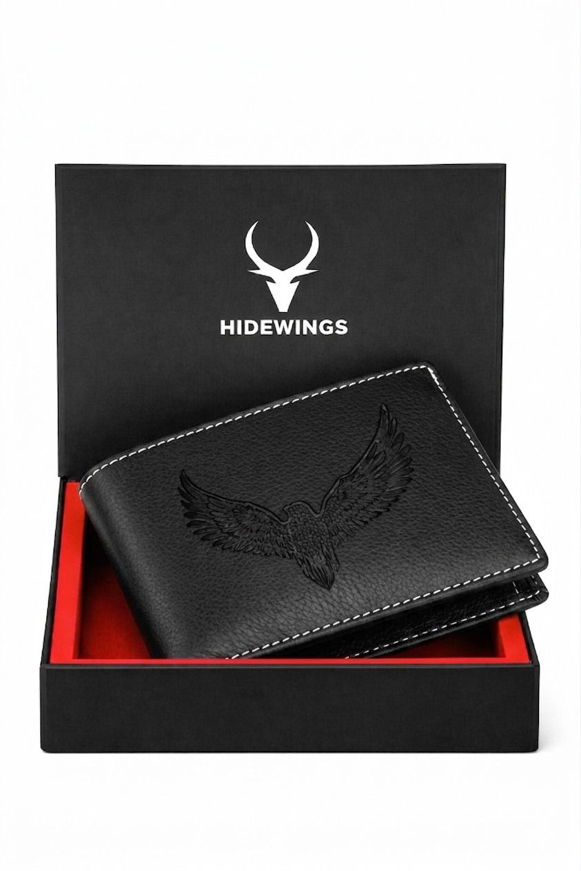 hidewings Men Casual Black Genuine Leather RFID Wallet-picture-24