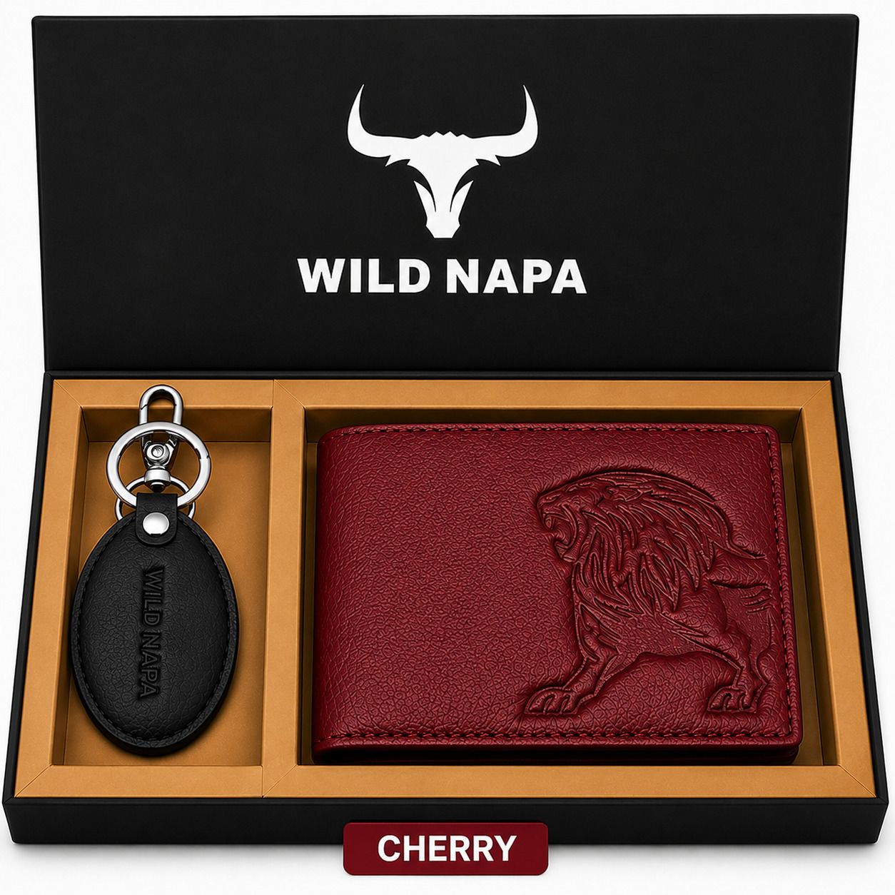 Men Maroon Genuine Leather RFID Wallet-image-49