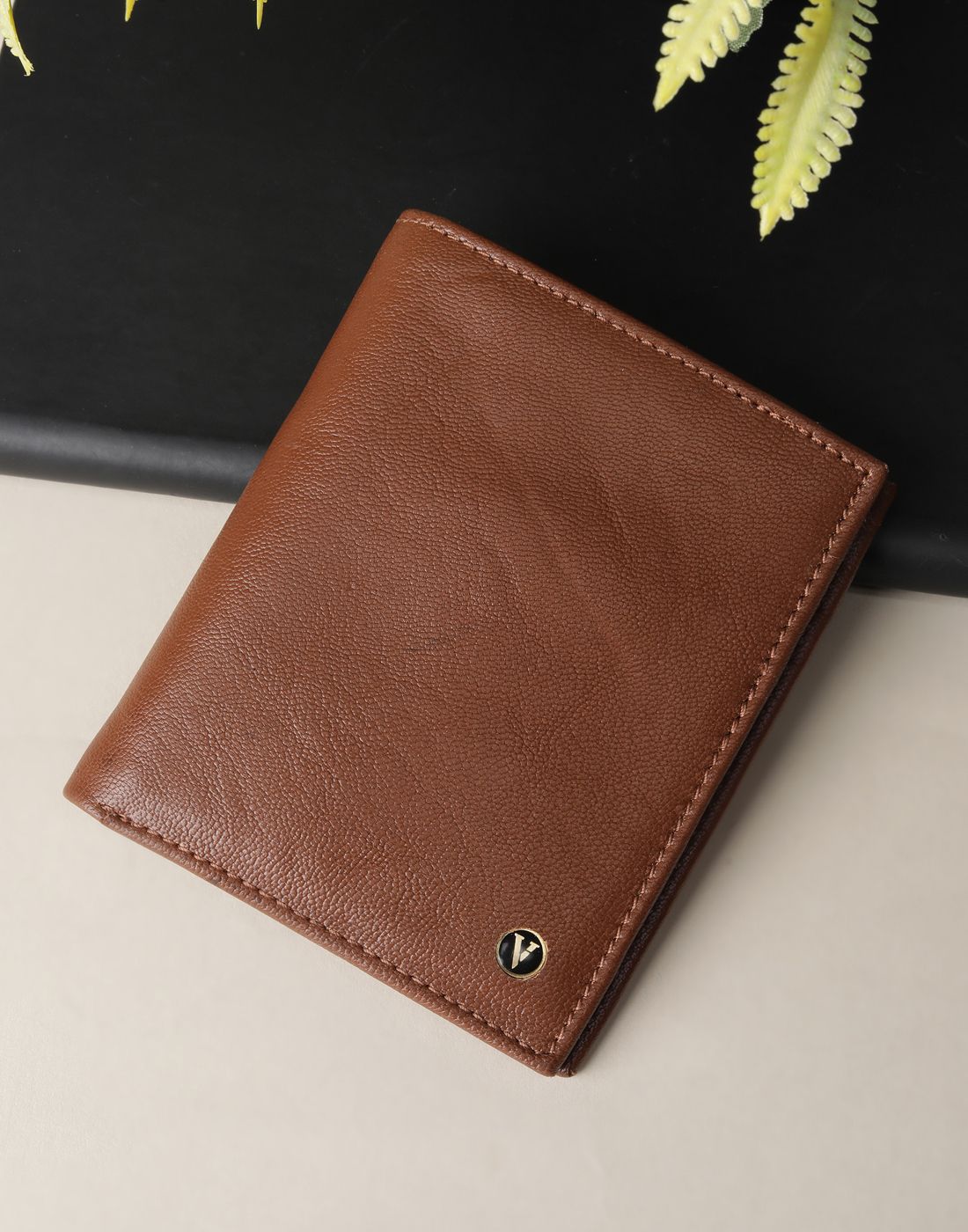 van heusen Men Formal Brown Genuine Leather Wallet-picture-14