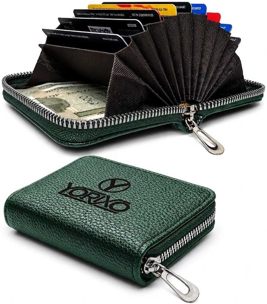 yorixo Men & Women Evening/Party, Travel, Formal, Trendy Black Artificial Leather RFID Card Holder-picture-19