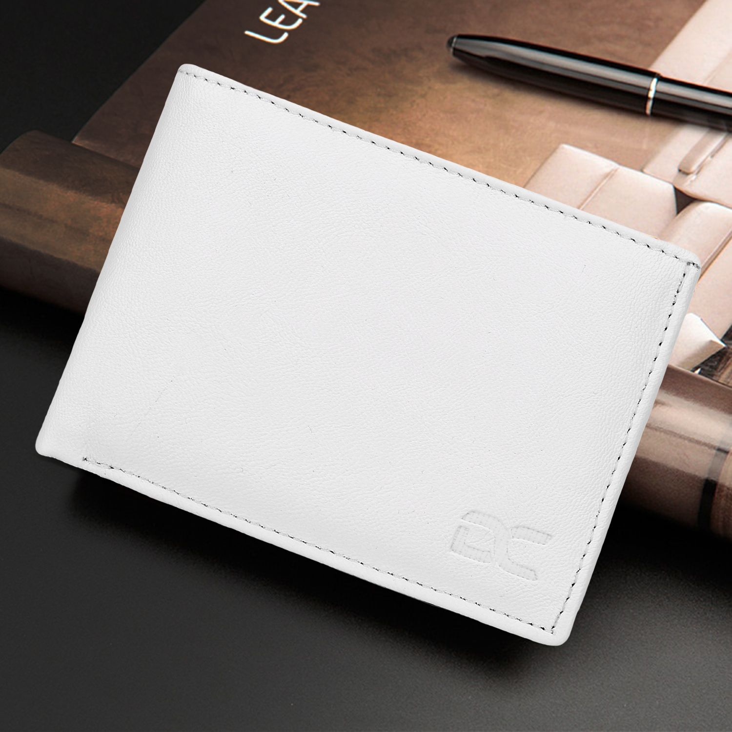 Men Evening/Party, Casual, Formal, Travel, Ethnic, Trendy White Artificial Leather Wallet - Regular Size-image-48