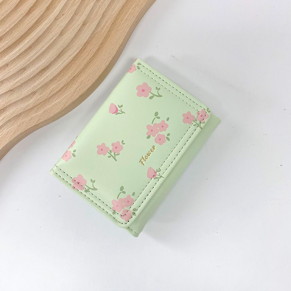 Women Casual Green Artificial Leather Wallet-image-45