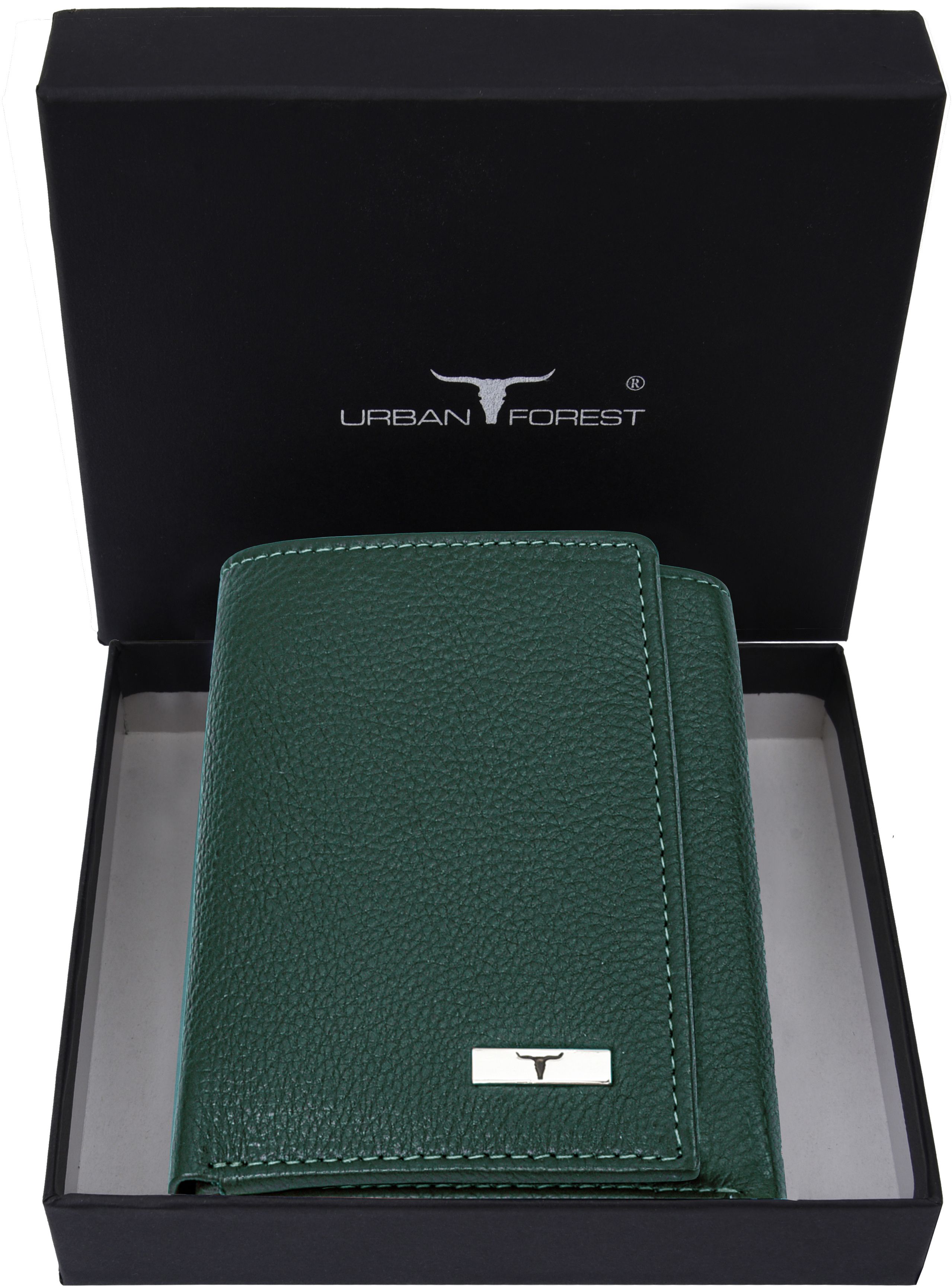 Men Casual Green Genuine Leather RFID Wallet-image-47