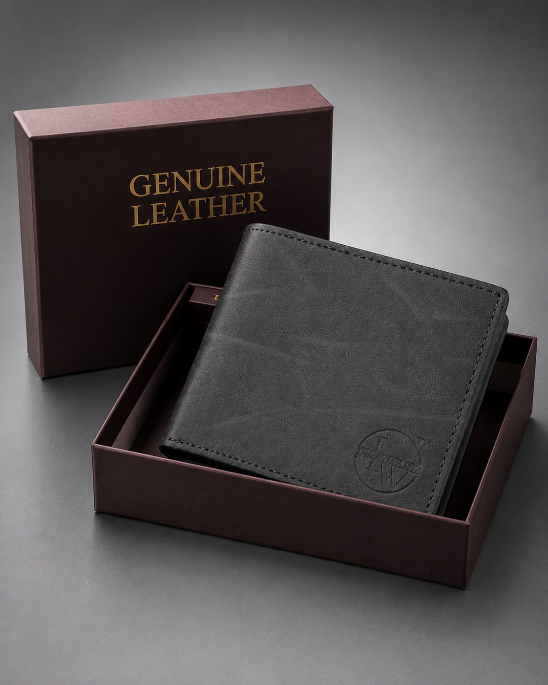 Men Ethnic Black Artificial Leather RFID Wallet-image-30