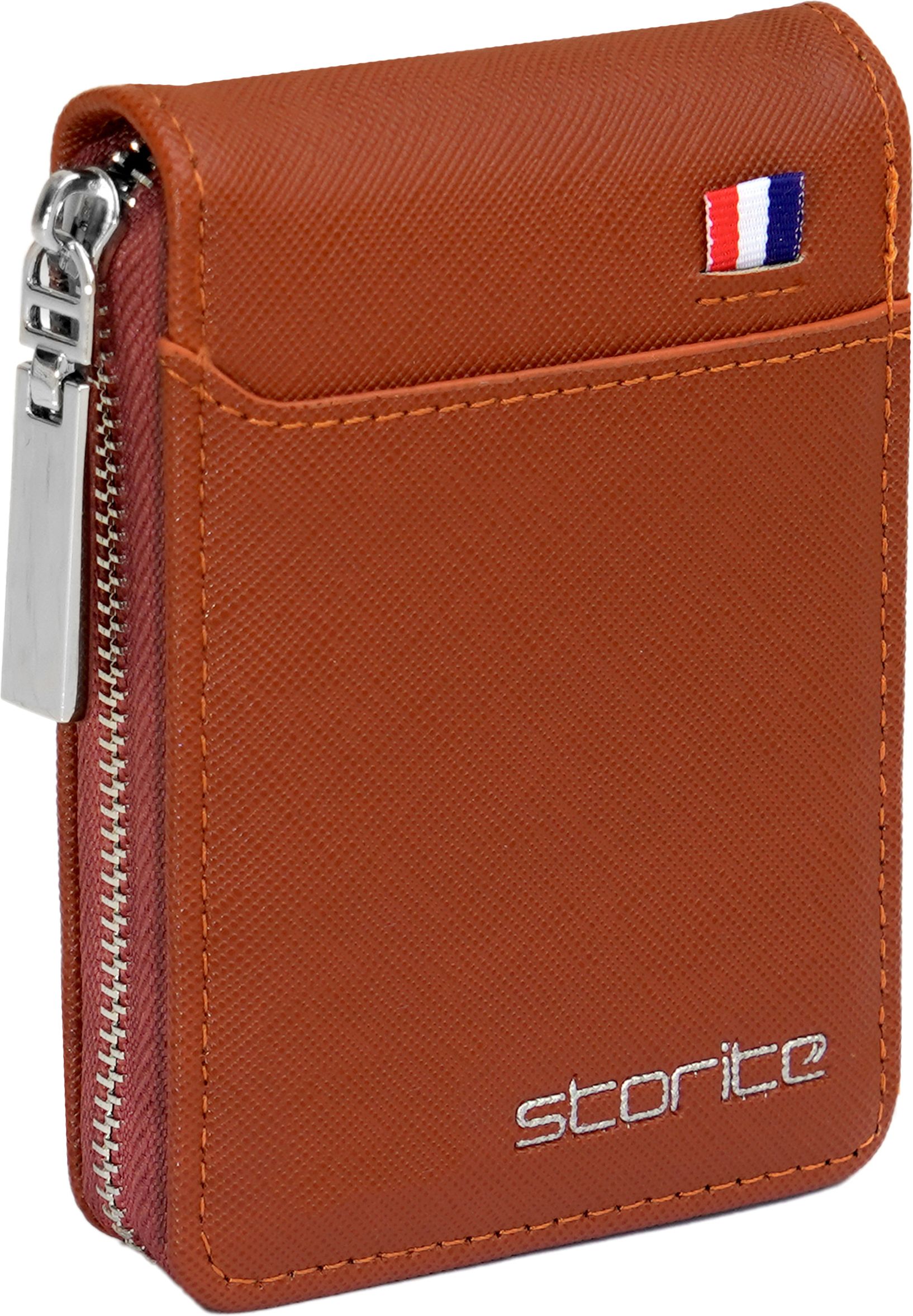 Men & Women Casual, Formal, Travel, Trendy Brown Artificial Leather Wallet - Mini-image-23