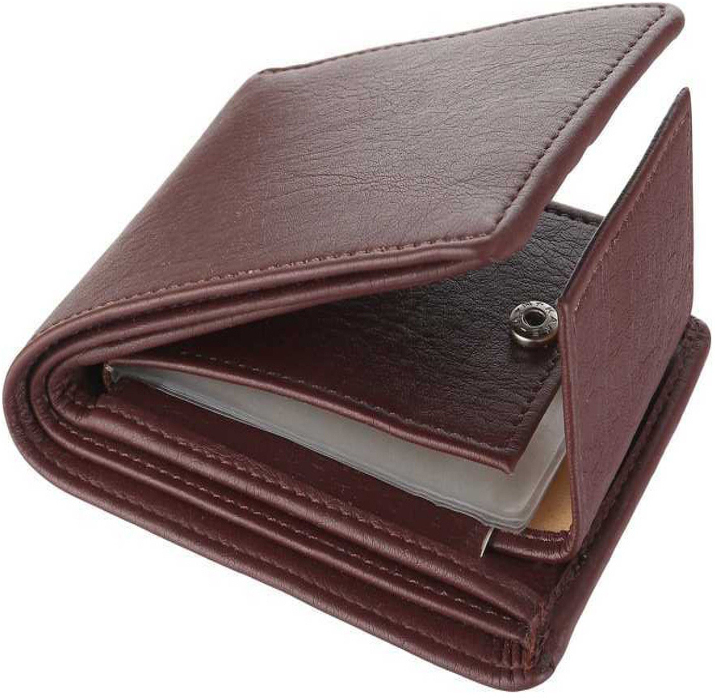 Men Formal Brown Artificial Leather Wallet