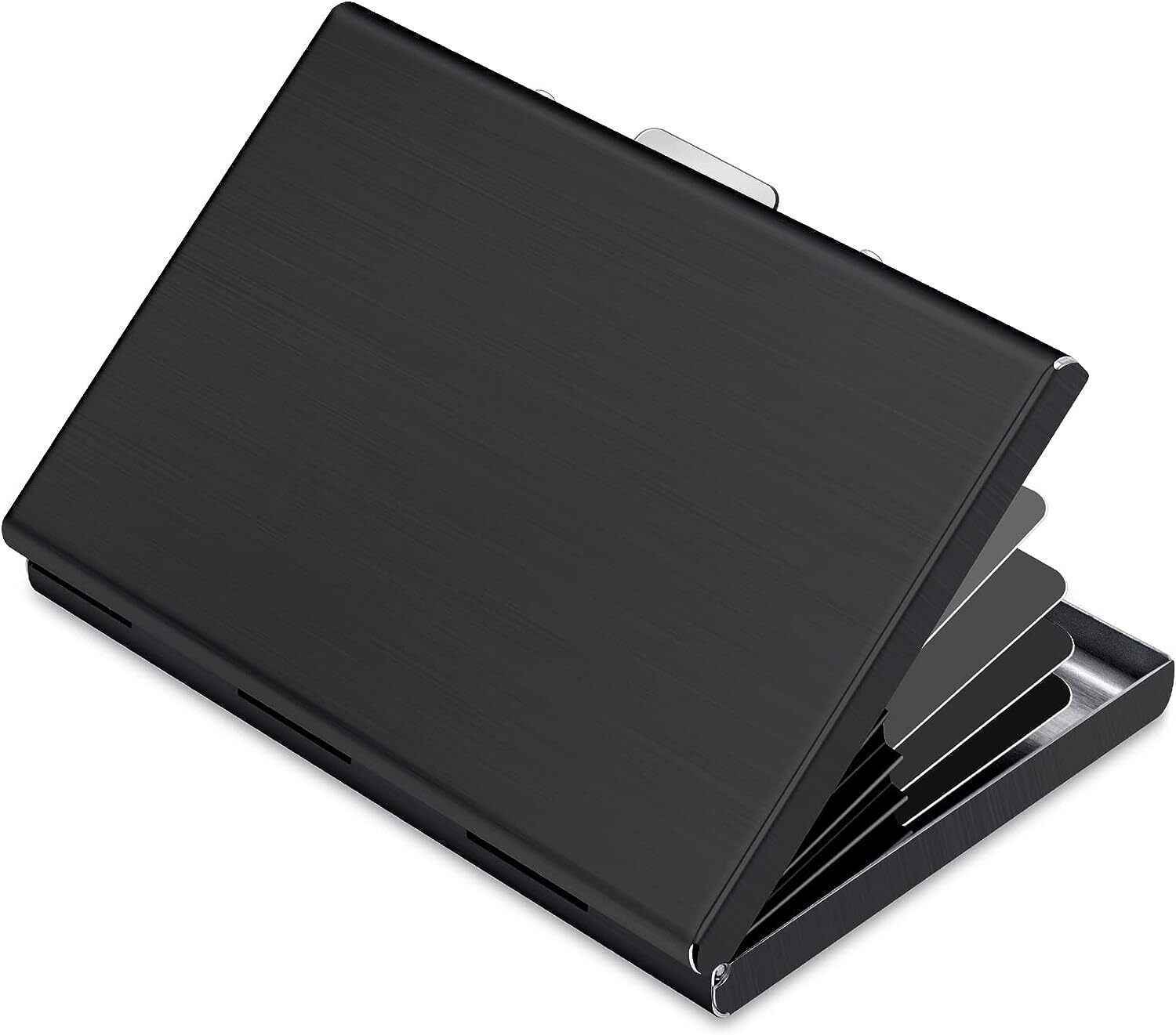 stealodeal Men & Women Black Aluminium Card Holder-picture-25
