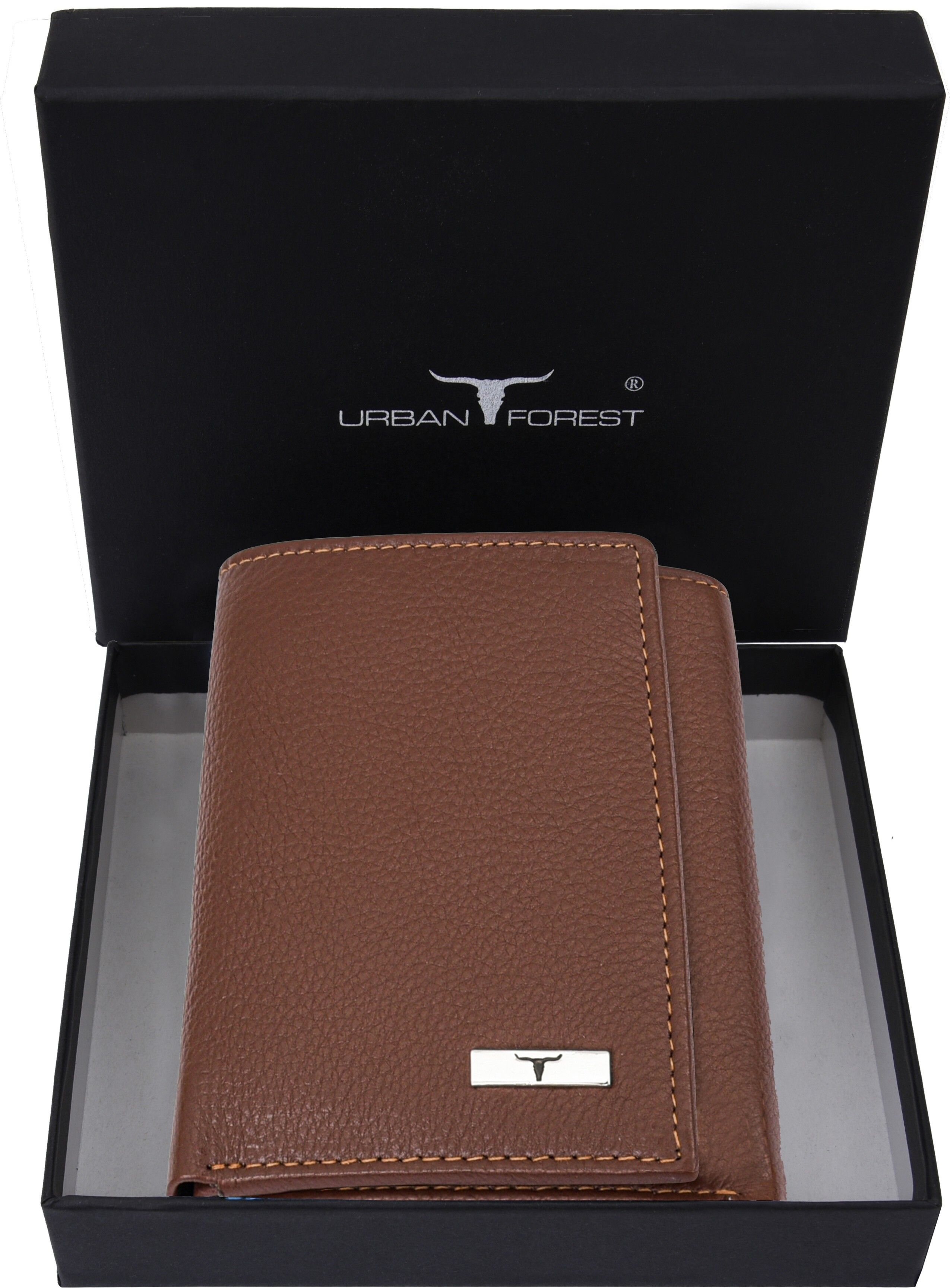 Men Casual Brown Genuine Leather RFID Wallet-image-31