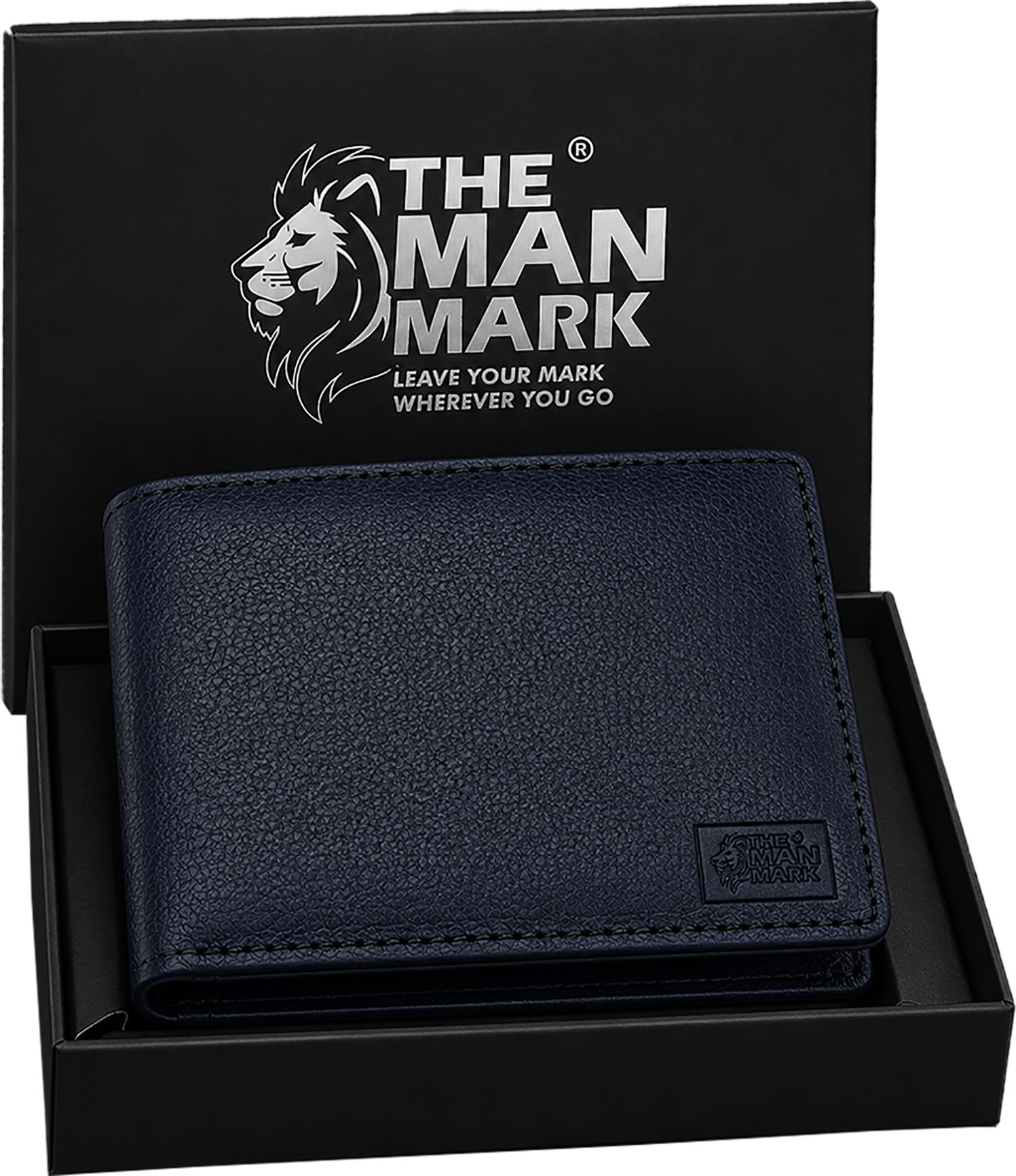 Men Casual, Formal Blue Genuine Leather RFID Wallet-image-13