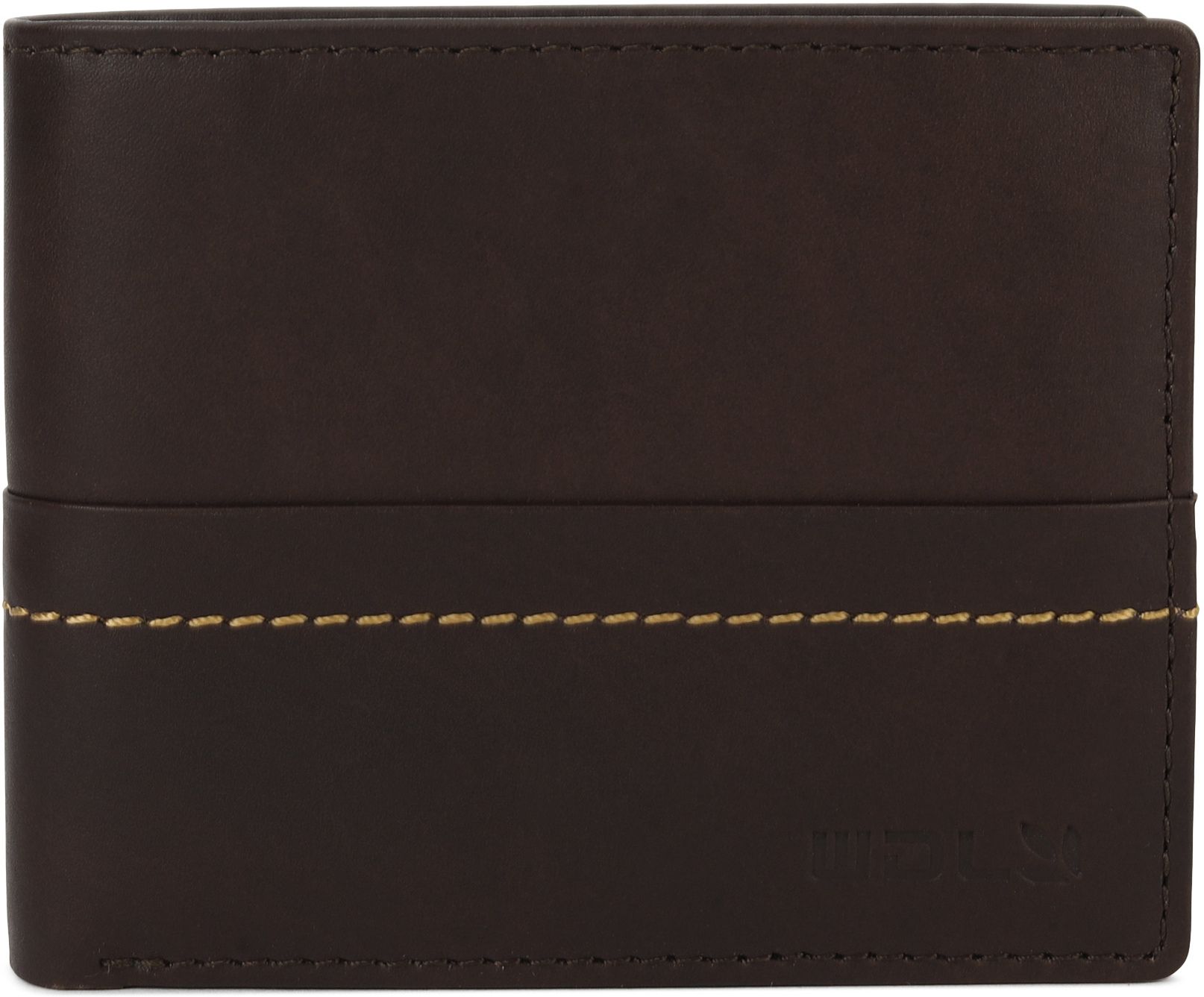 Men Casual Brown Genuine Leather Wallet-image-5