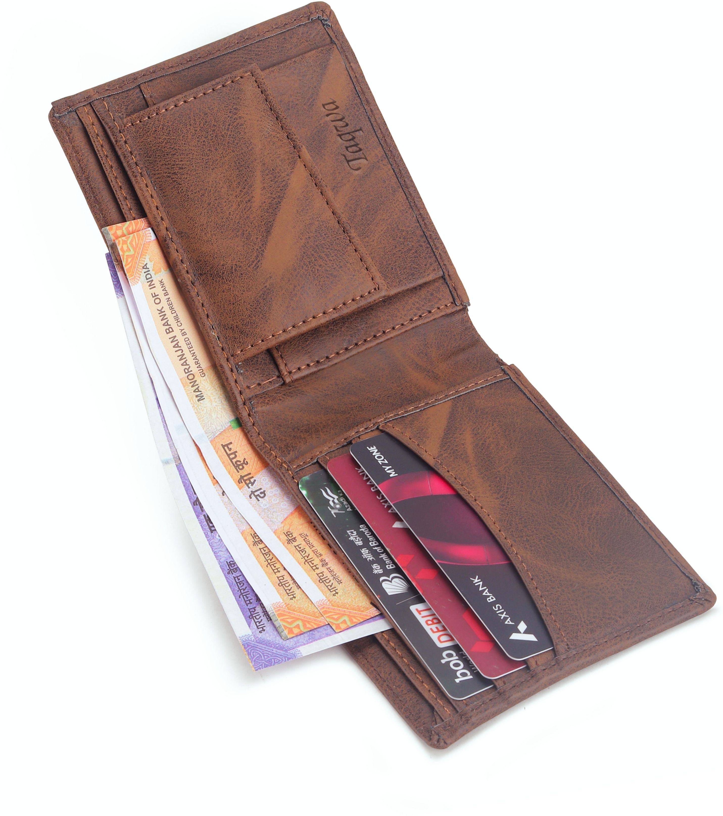 Men Trendy Brown Genuine Leather, Artificial Leather Wallet-image-29