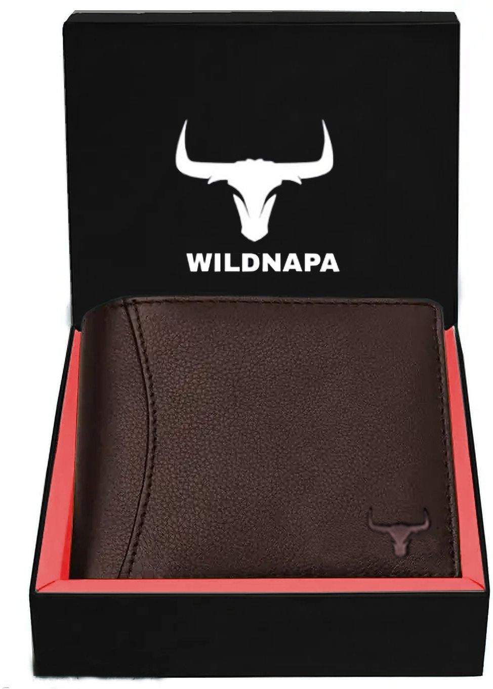 Men Brown Genuine Leather RFID Wallet-image-11